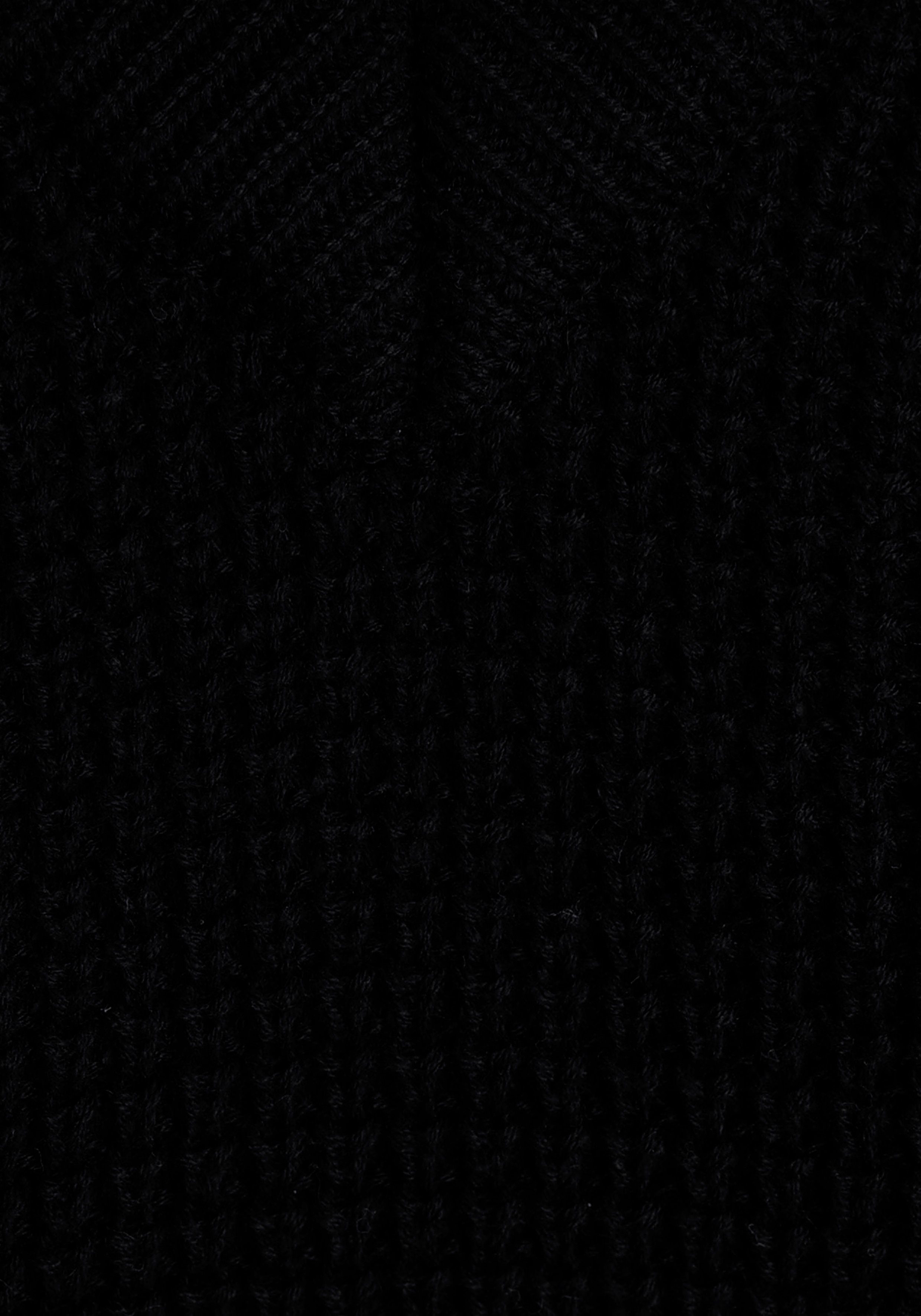 Flashlights V-Ausschnitt-Pullover Bequem geschnitten schwarz