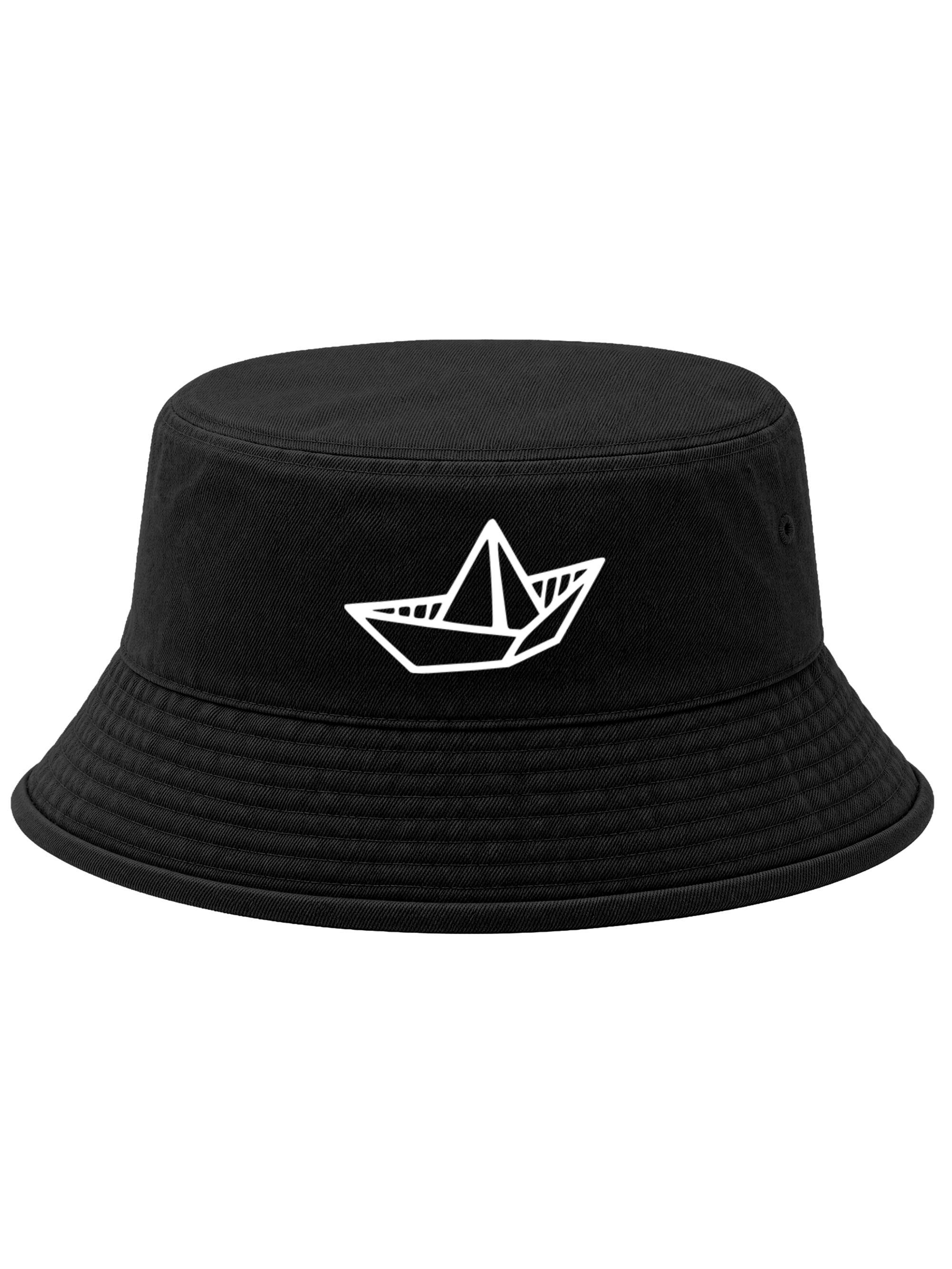 Neverless Fischerhut Anglerhut mit Print Segelschiff Bucket Hat Baumwolle Neverless®