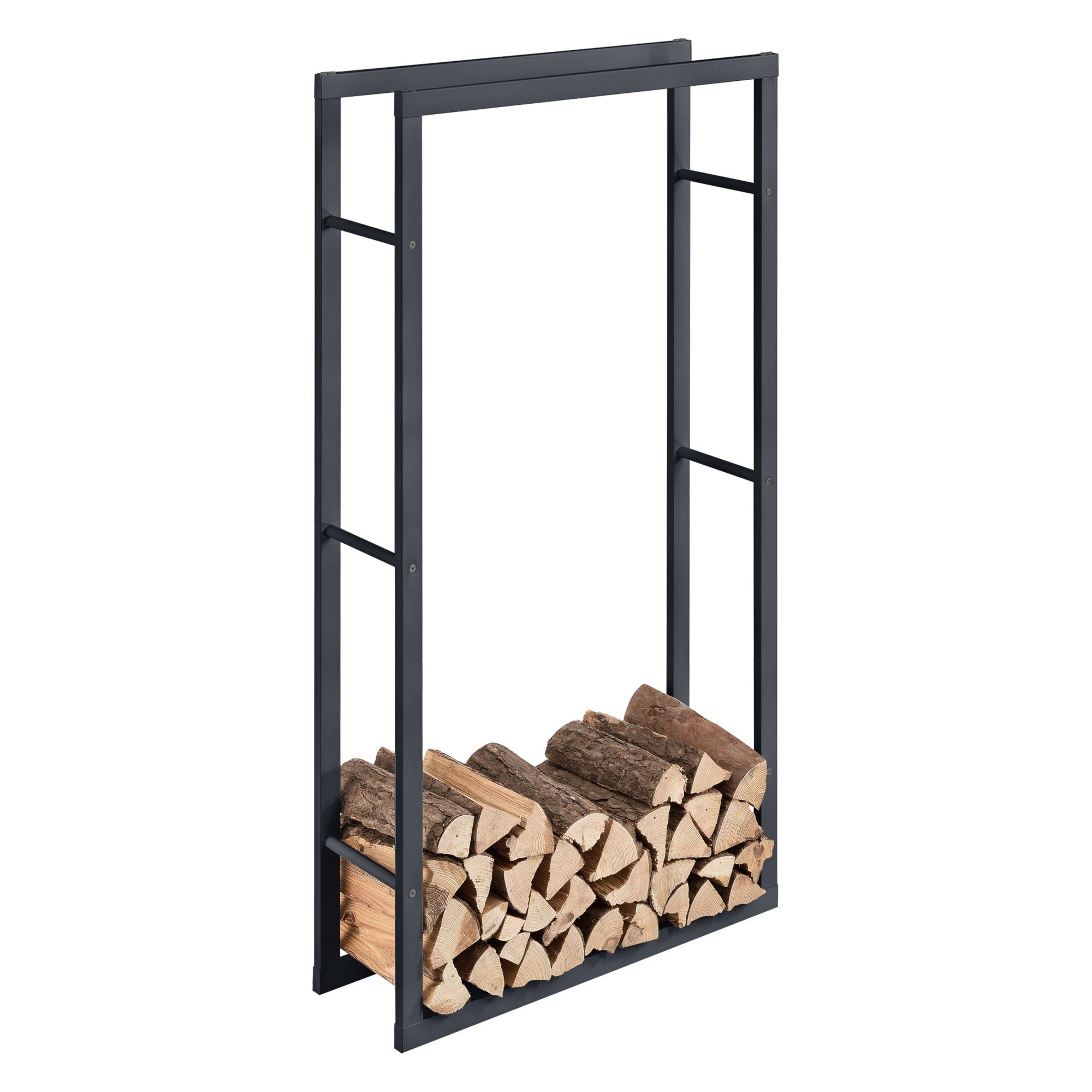 en.casa Kaminholzregal, BxTxH:80x25x150 cm, »Täby« Brennholzregal günstig online kaufen