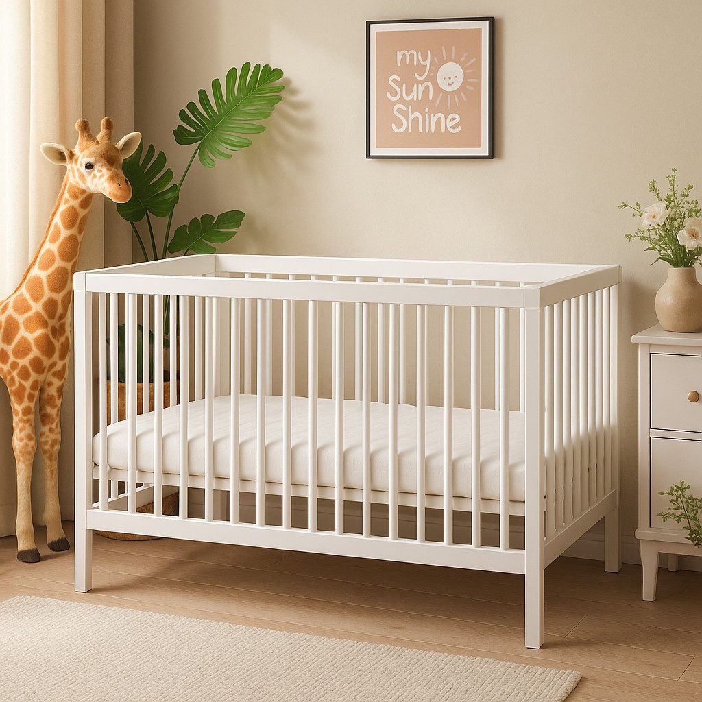 Babybett TOBI I Das Beste für Kleine Babys I 9-fach höhenverstellbarer EN 716-1