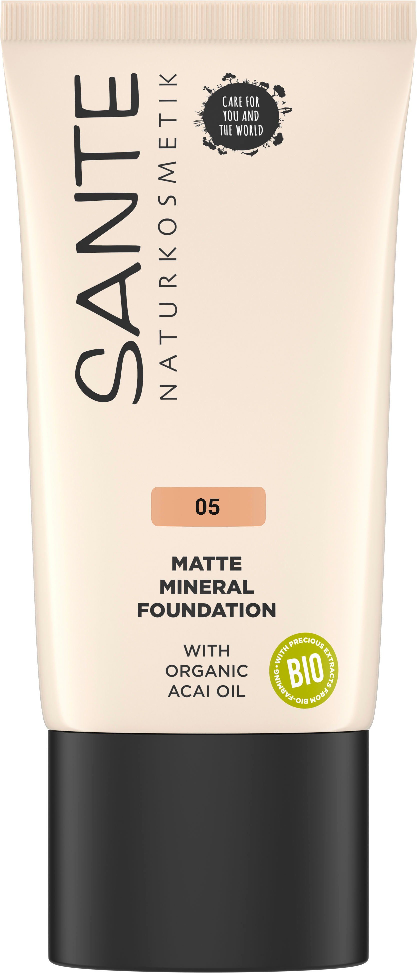 SANTE Foundation Matte Mineral Foundation 05 Warm Honey