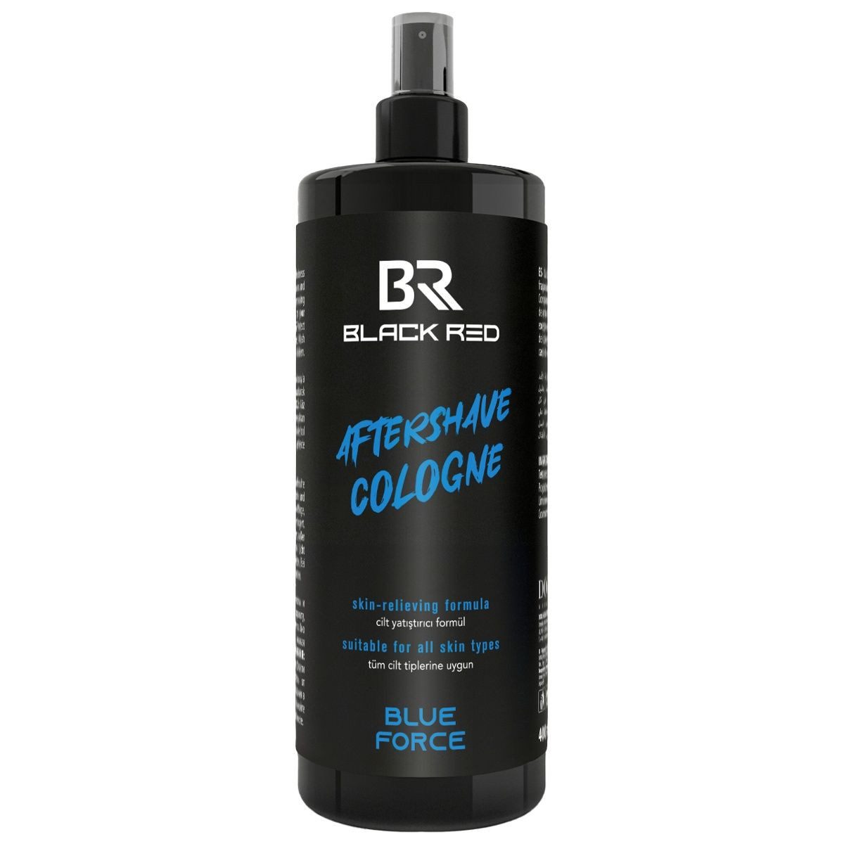 BLACK RED After-Shave BLACK RED Blue Force After Shave Cologne 400 ml für Herren, 1-tlg., Hautberuhigende Formel
