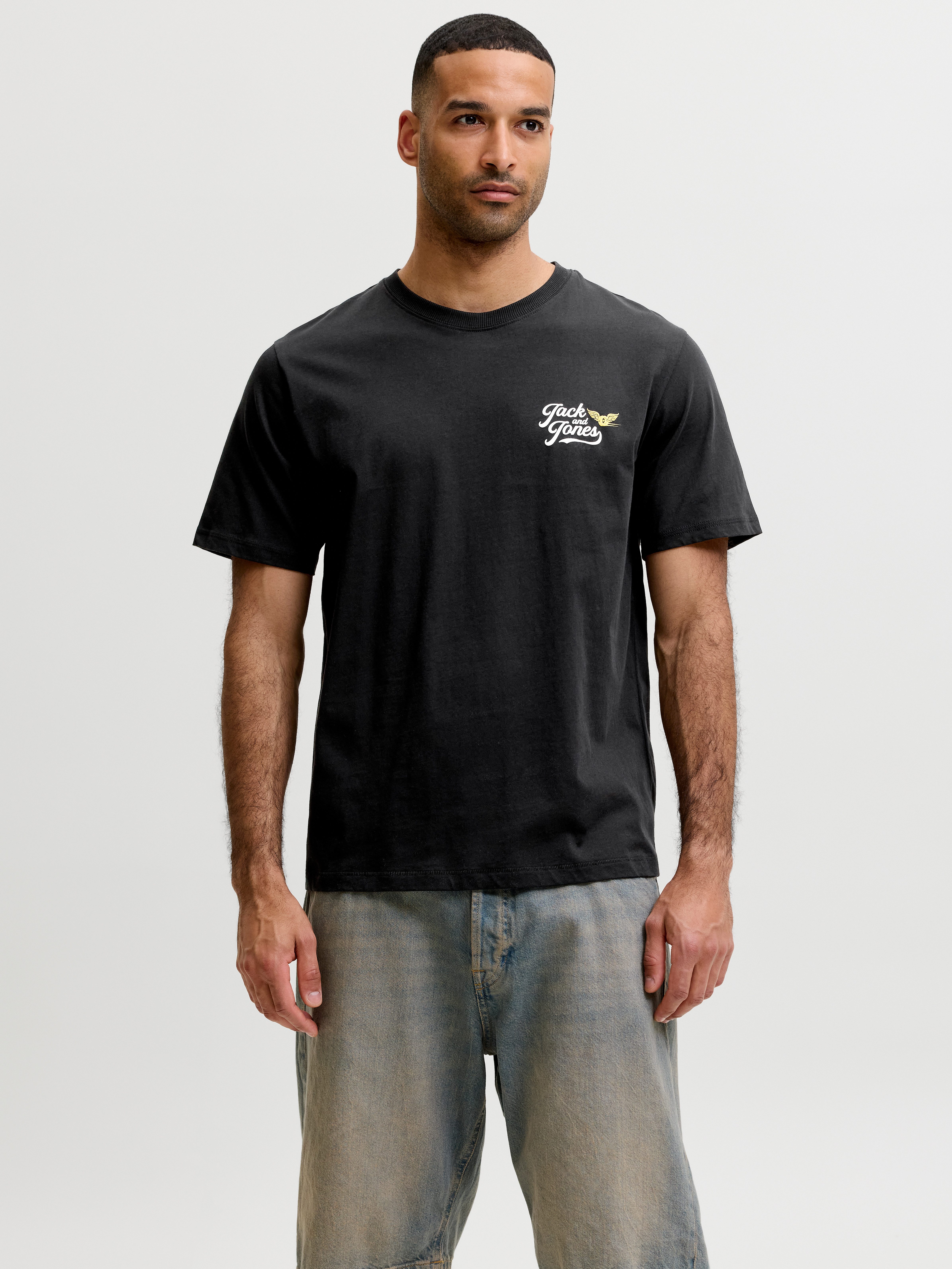 Jack & Jones T-Shirt JJLEGEND TEE SS CREW NECK Baumwolle, locker geschnitten