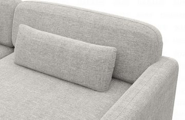 Sofa Dreams Wohnlandschaft Design Stoff Polstersofa Stoffcouch Stoffsofa Valencia U Form Couch, Loungesofa