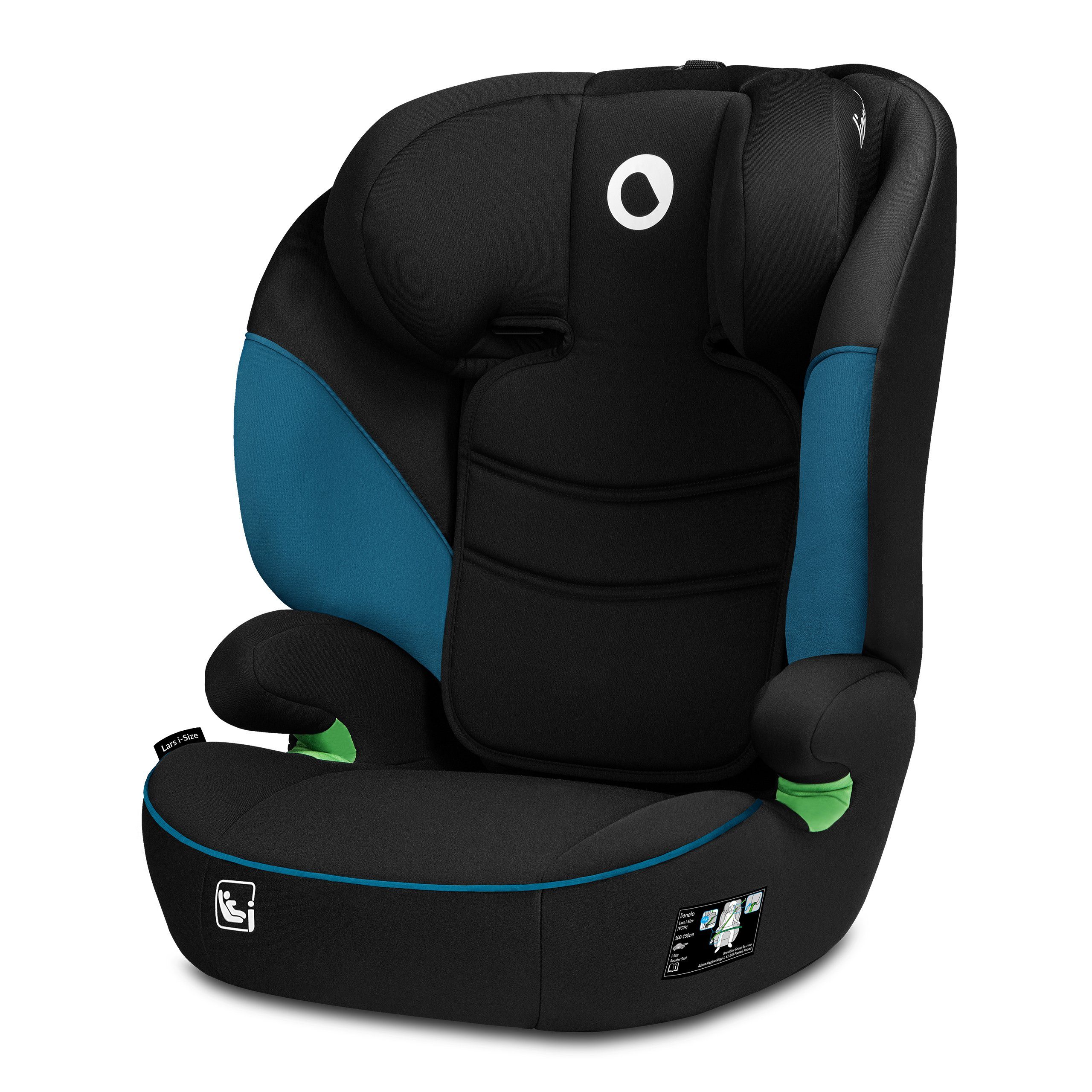 lionelo Autokindersitz LARS I-SIZE, ab: ab 3 Jahre, bis: bis 12 Jahre, ab: 100,00 cm, bis: 150,00 cm, (Set), i-Size / 12-36kg / 100-150 cm / Memory Foam
