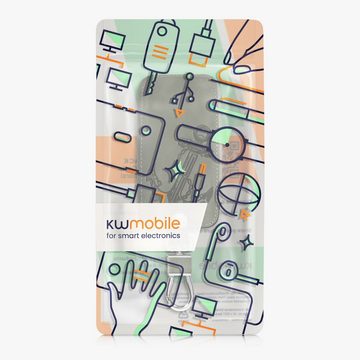 kwmobile Schlüsseltasche Autoschlüssel Hülle für Renault (1-tlg), Nubuklederoptik - Kunstleder Schutzhülle Schlüsselhülle Cover