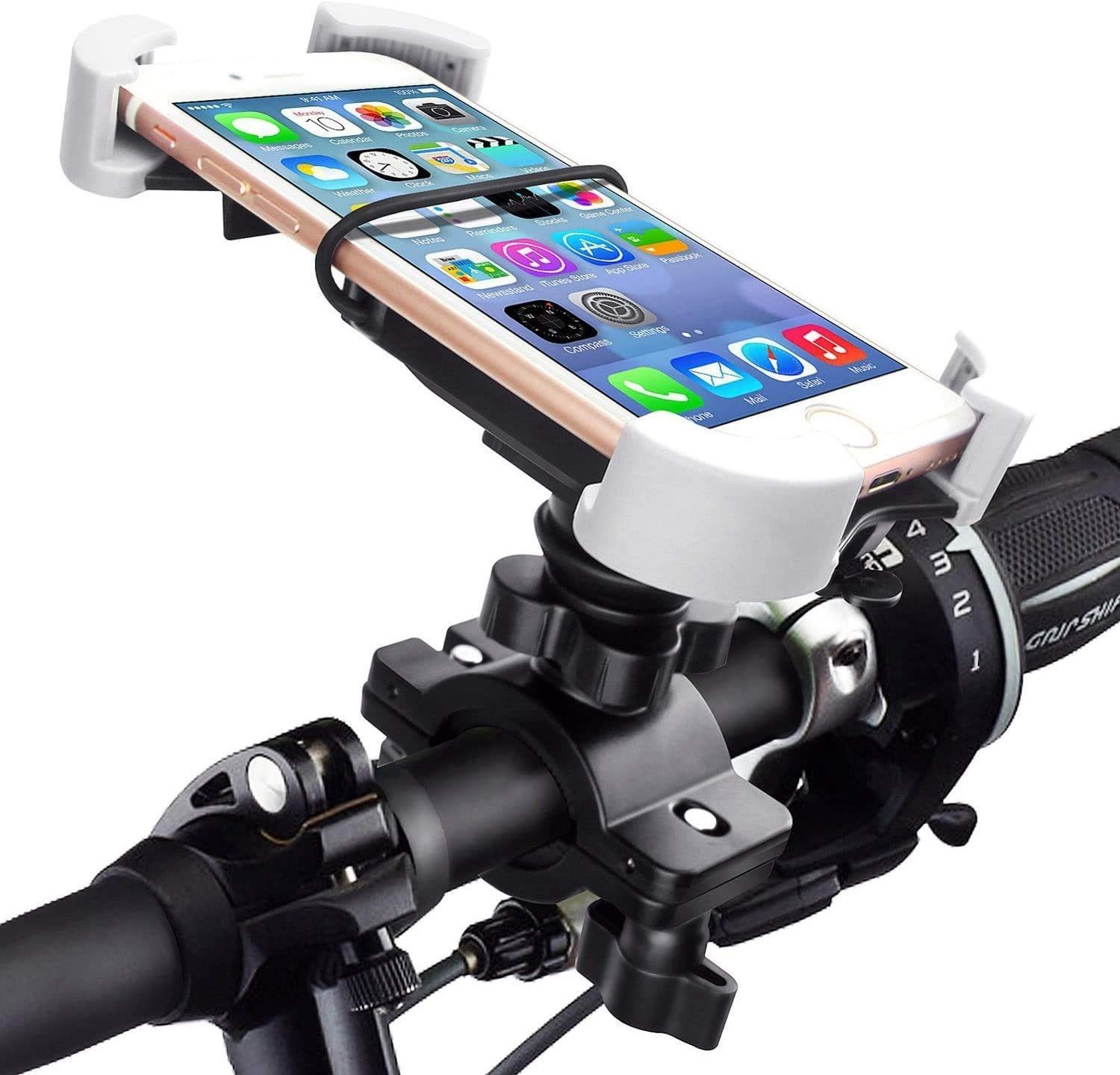 Quntis Handy-Halterung, (bis 5.5 Zoll, Quntis Fahrrad Handyhalterung, 360  Grad drehbare Fahrrad Halter kompatibel mit iPhone SE 2020/ SE/ 8/7/ 6s  Plus/ 6,Samsung Galaxy J2/ J3/ C5/ S5/ S6)