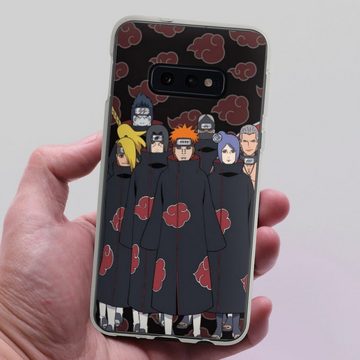 DeinDesign Handyhülle Akatsuki Naruto Shippuden Offizielles Lizenzprodukt Akatsuki Group, Samsung Galaxy S10e Silikon Hülle Bumper Case Handy Schutzhülle
