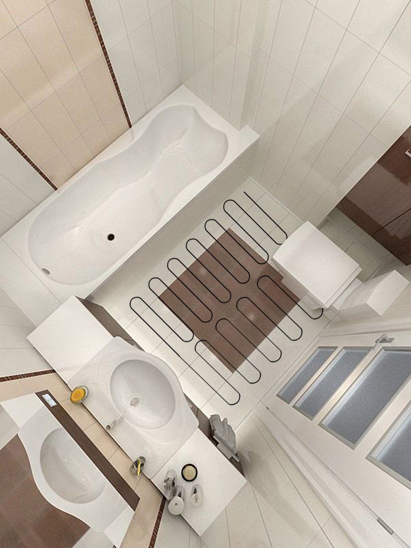 ARak Fußbodenheizung Fußbodenheizung elektrisch, 230V, 180 W/m2, Größen 0,5 qm - 15 qm