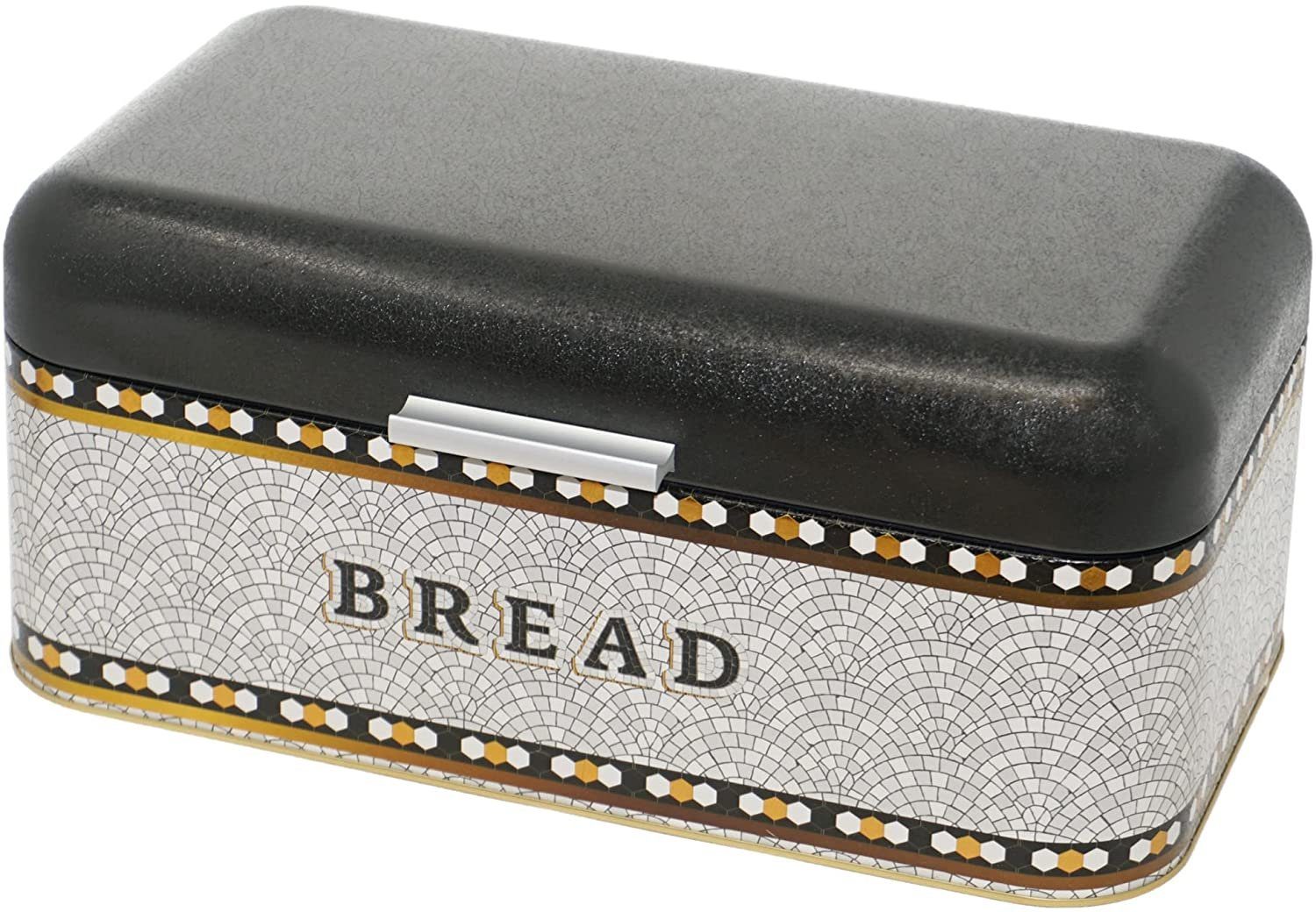Lashuma Brotkasten, Metall, (1-tlg), Große Aufbewahrungsdose Küche 36x21 cm eckig