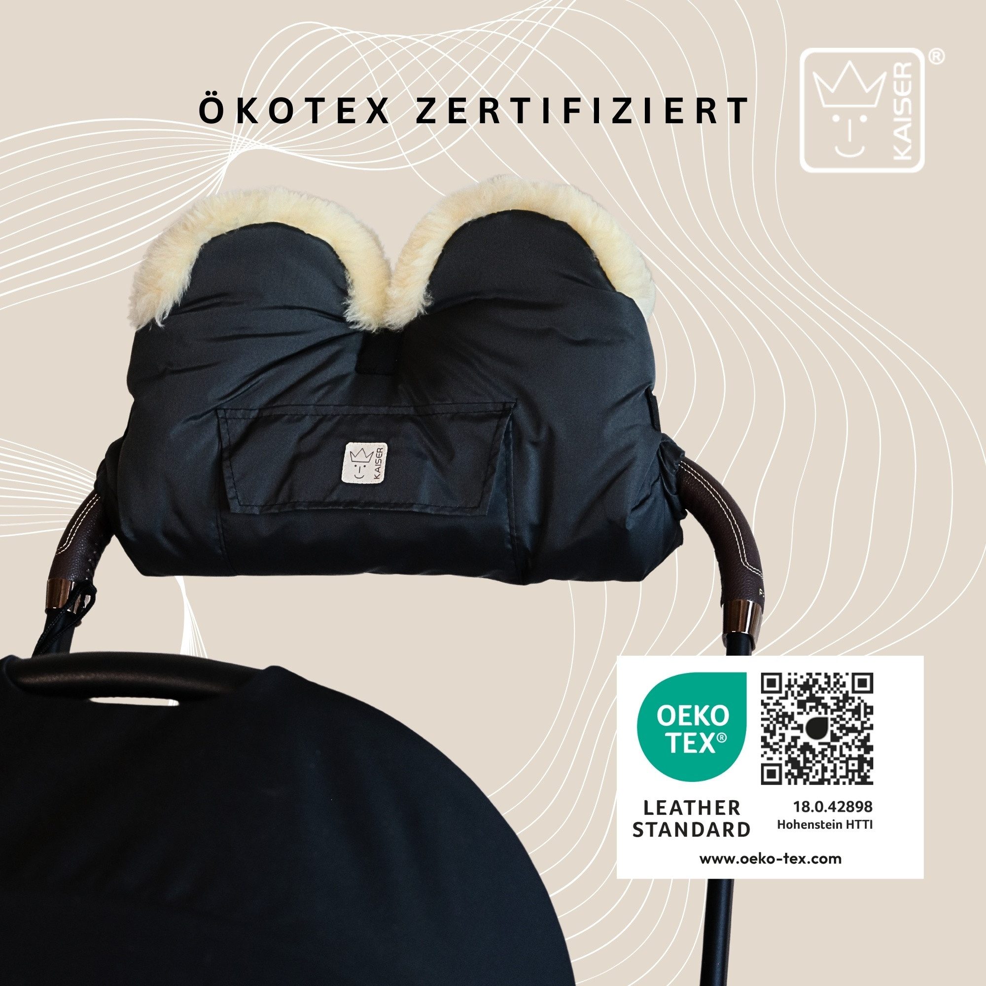 Kaiser Kinderwagen-Handwärmer Big Lammfell Handwärmer – Bild 4 von 5