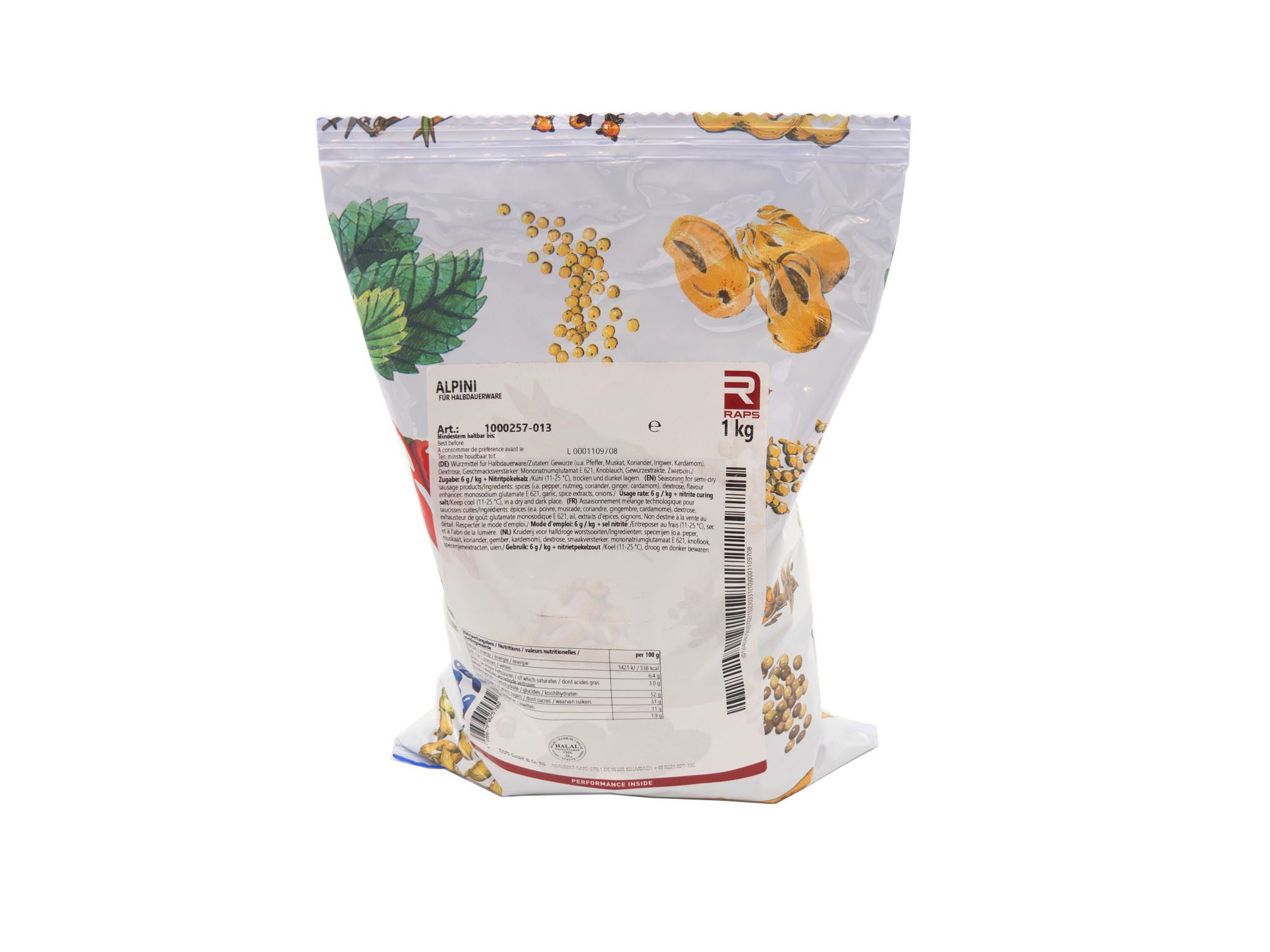 Raps Gewürz Alpini 1 kg Beutel