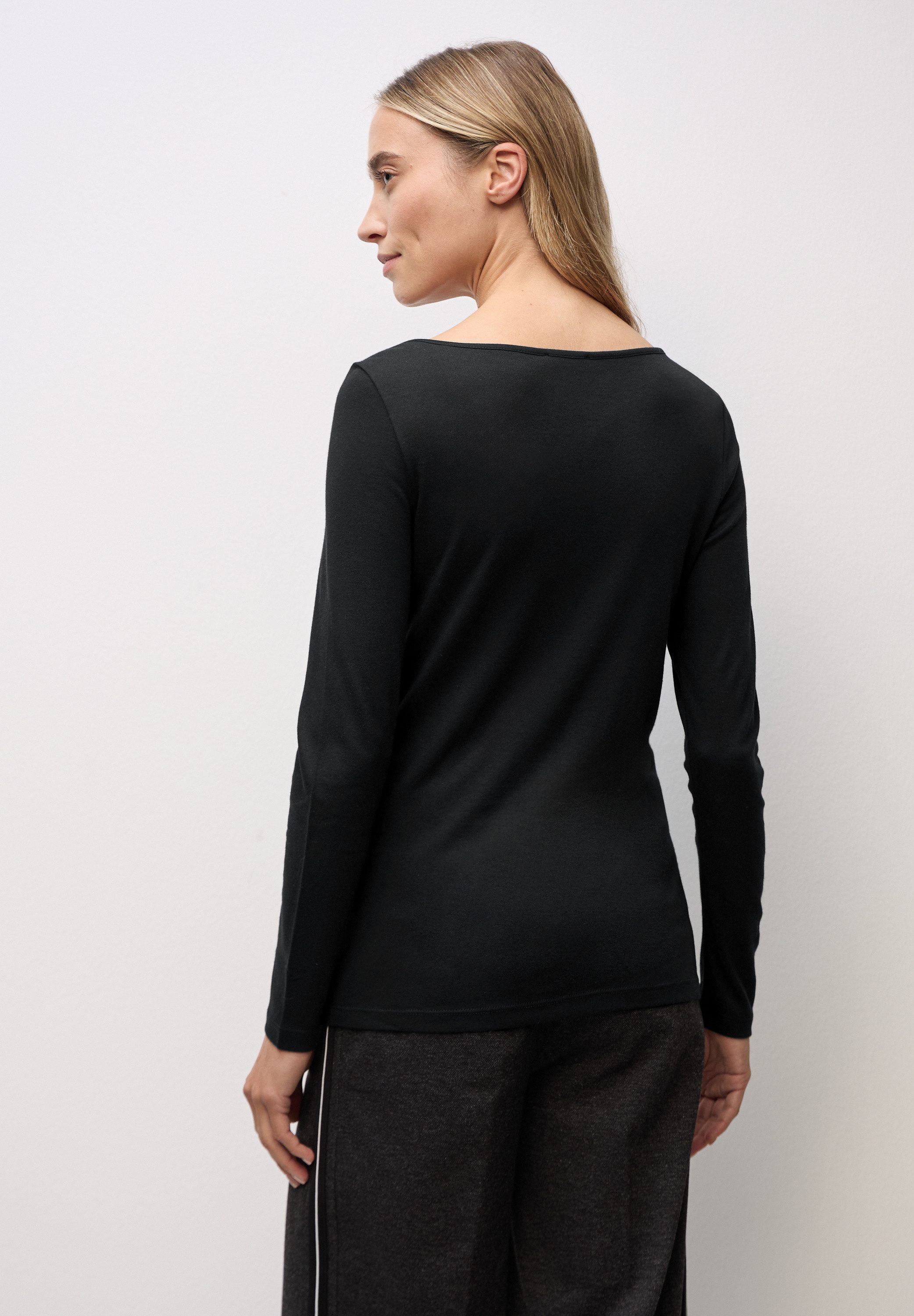 STREET ONE Langarmshirt Style Lanea mit U-Boot Ausschnitt