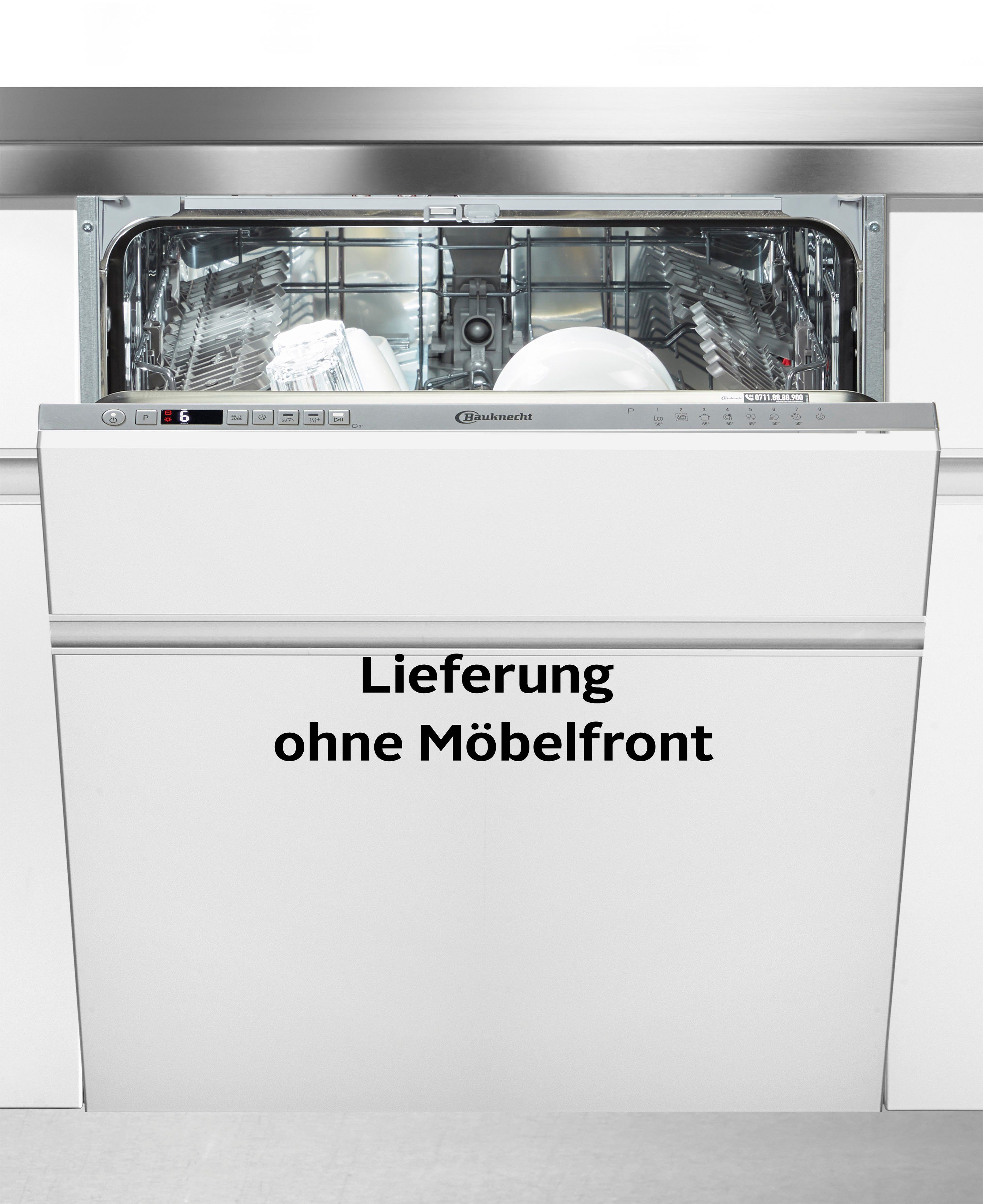BAUKNECHT vollintegrierbarer Geschirrspüler OBIC Ecostar2 5320, 8,9 l, 14 Maßgedecke, ActiveDry – automatische Türöffnung für bessere Trockungsergebnisse