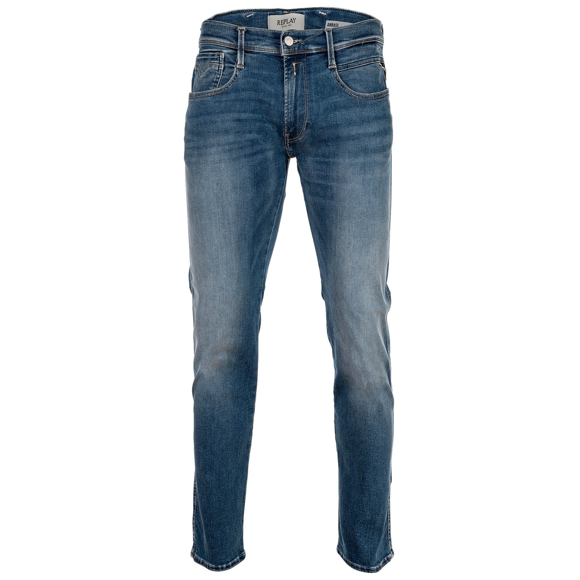 Replay Regular-fit-Jeans Herren Jeans Baumwolle Hyperflex günstig online kaufen