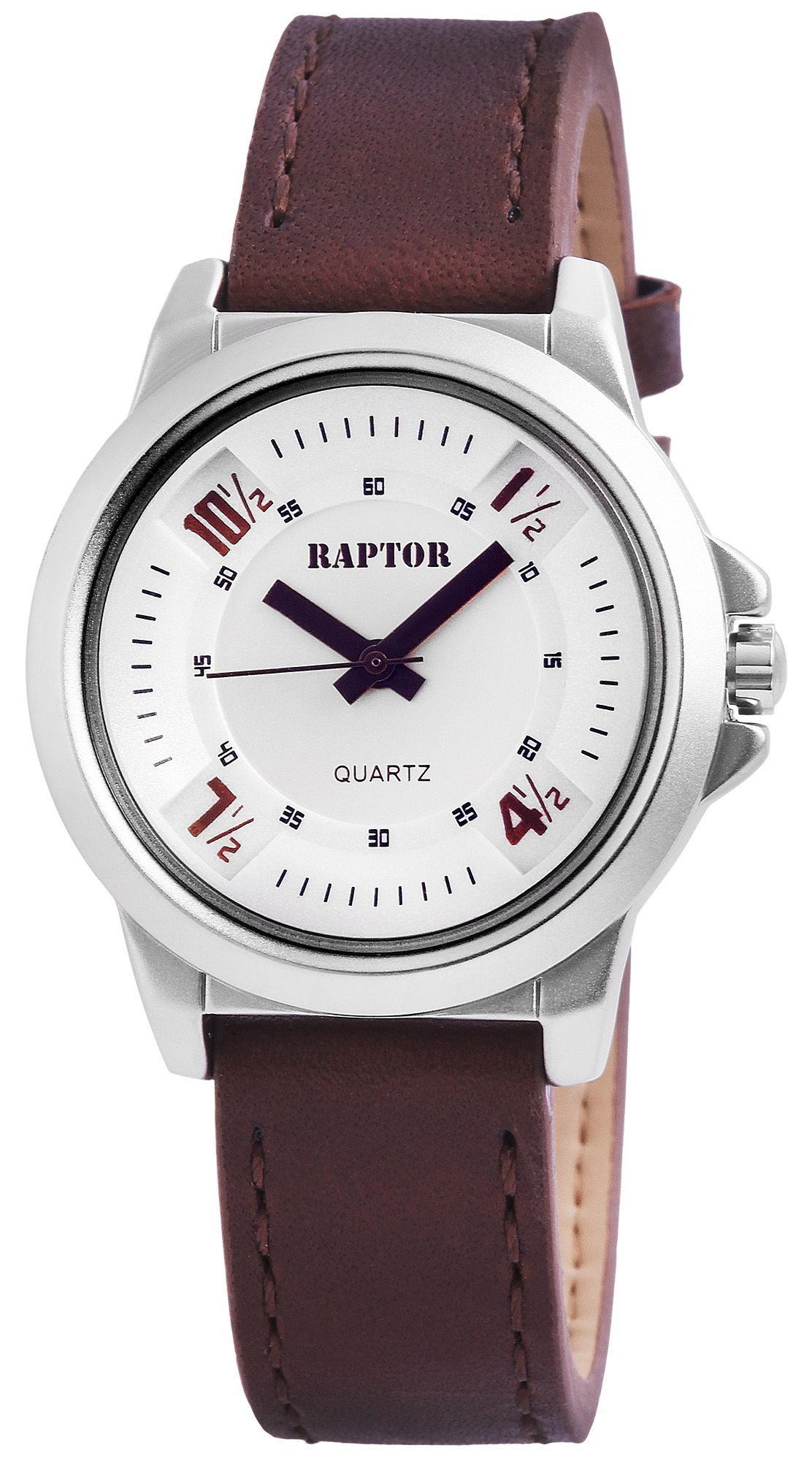 Quarzuhr Odan Raptor Damenuhr "Odan" mit Oberseite Echtleder/ Unterseite