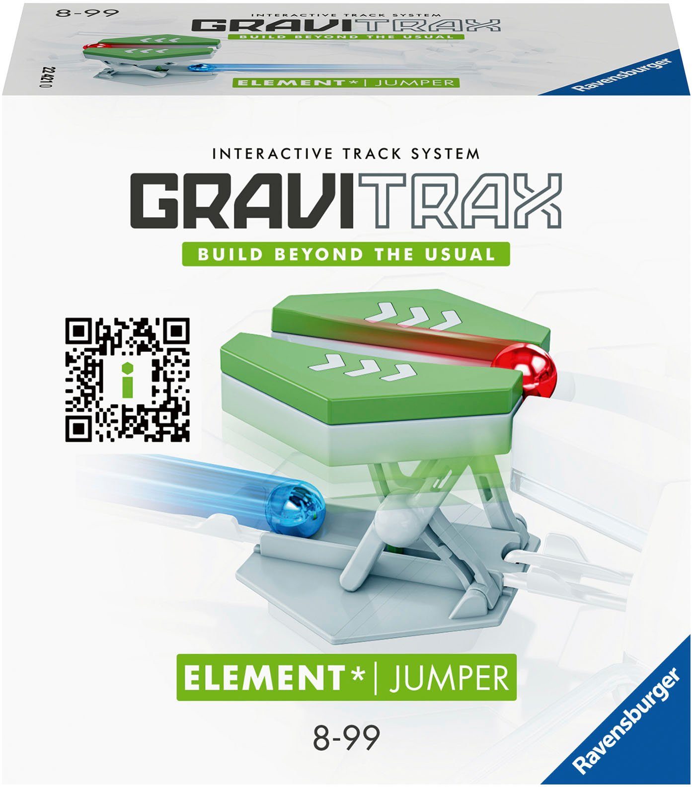 Ravensburger Kugelbahn-Bausatz GraviTrax Element Jumper, Made in Europe