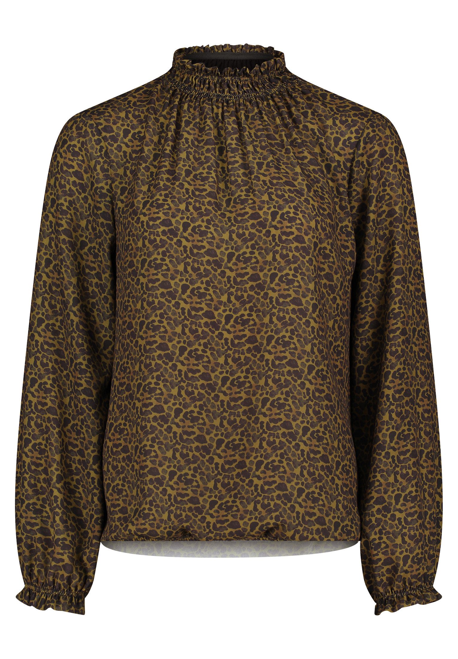 Cartoon Schlupfbluse Damen Schlupfbluse mit Raffung günstig online kaufen