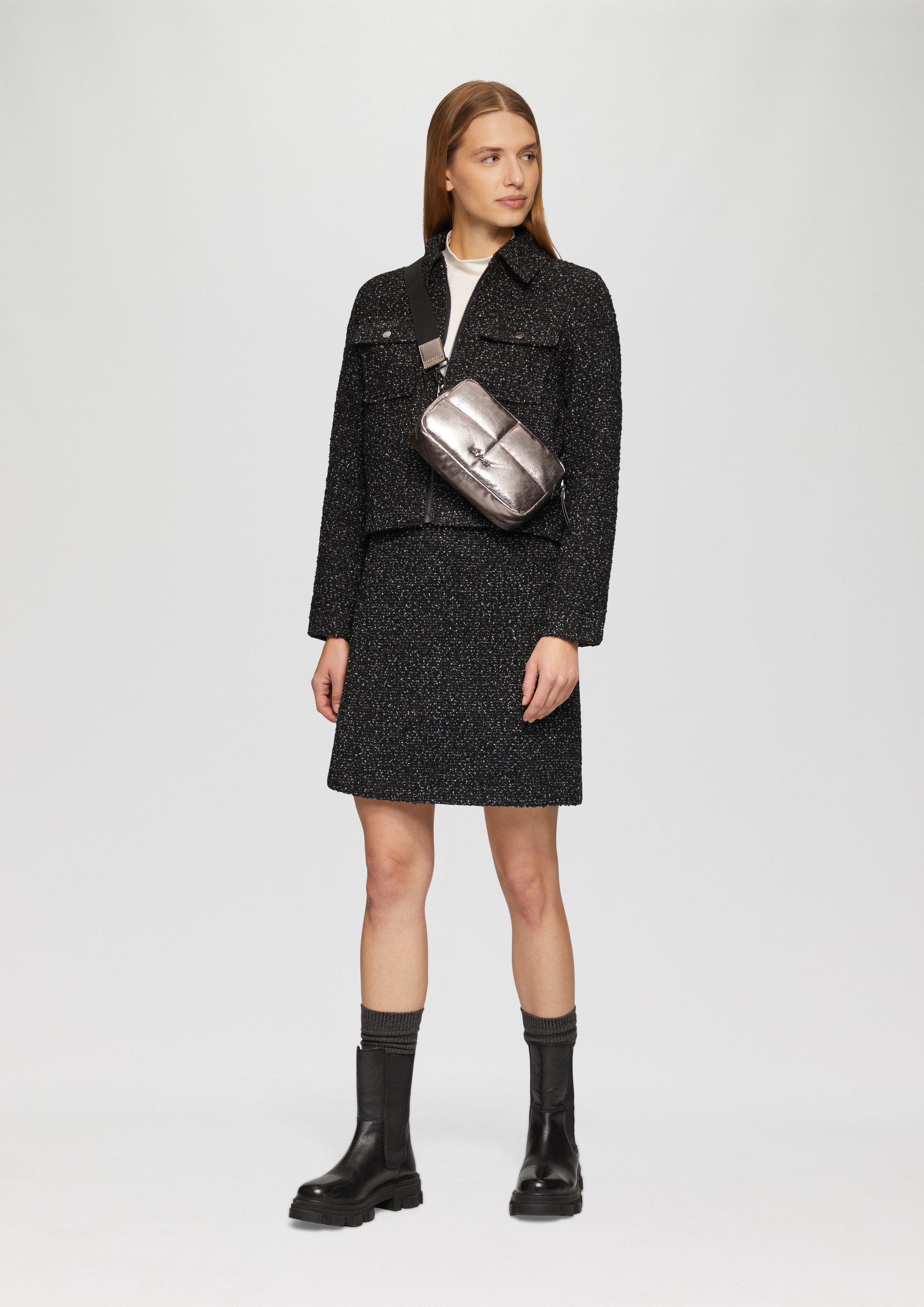 s.Oliver Umhängetasche Tasche, Mini-Bag in Lederoptik mit Logoschriftzug günstig online kaufen