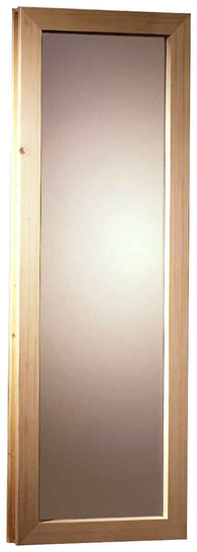 Karibu Saunafenster, 40 mm, BxH: 42x185 cm, bronziert, naturbelassen