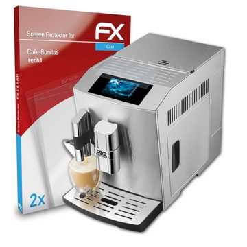 atFoliX Schutzfolie Displayschutz für Cafe-Bonitas Tech1, (2 Folien), Ultraklar und hartbeschichtet