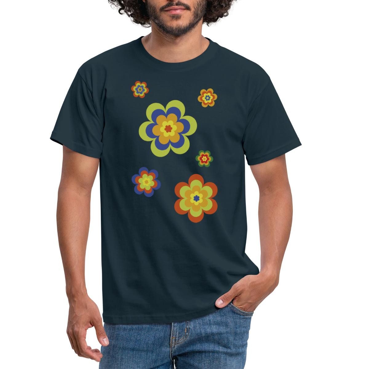 Spreadshirt T-Shirt Hippie Flower Power Blumen günstig online kaufen