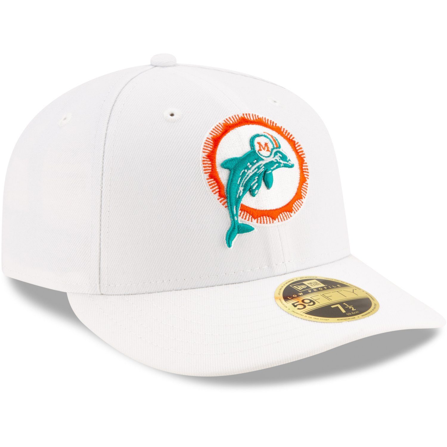 Cap Low Miami Dolphins RETRO Fitted Profile Era 59Fifty New