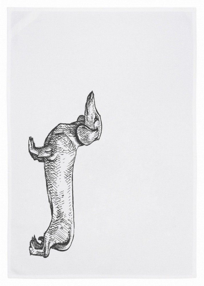 daslagerhaus living Spültuch Geschirrtuch Dackel