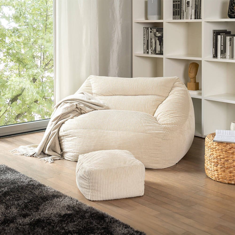 dynamic24 Sessel, Sitzsack + Hocker Bodenkissen günstig online kaufen