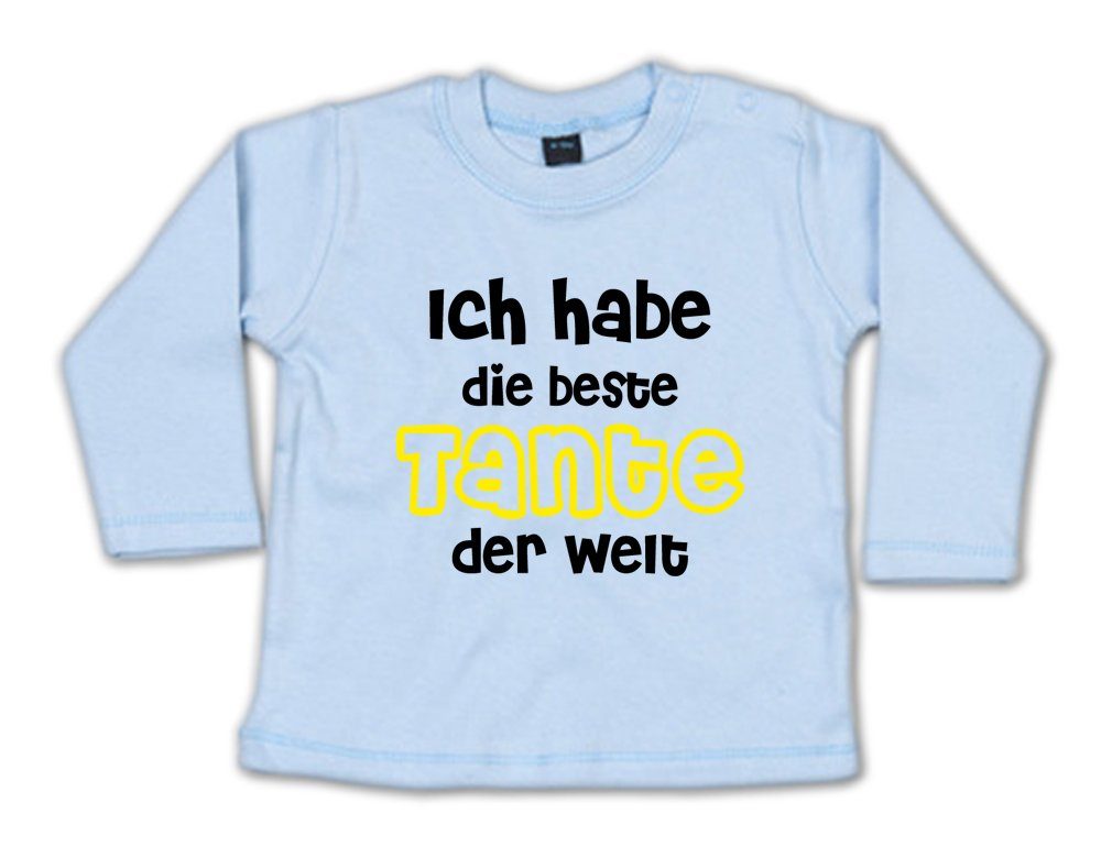 Ggraphics Longsleeve Ich habe die beste Tante der Welt Baby Sweater