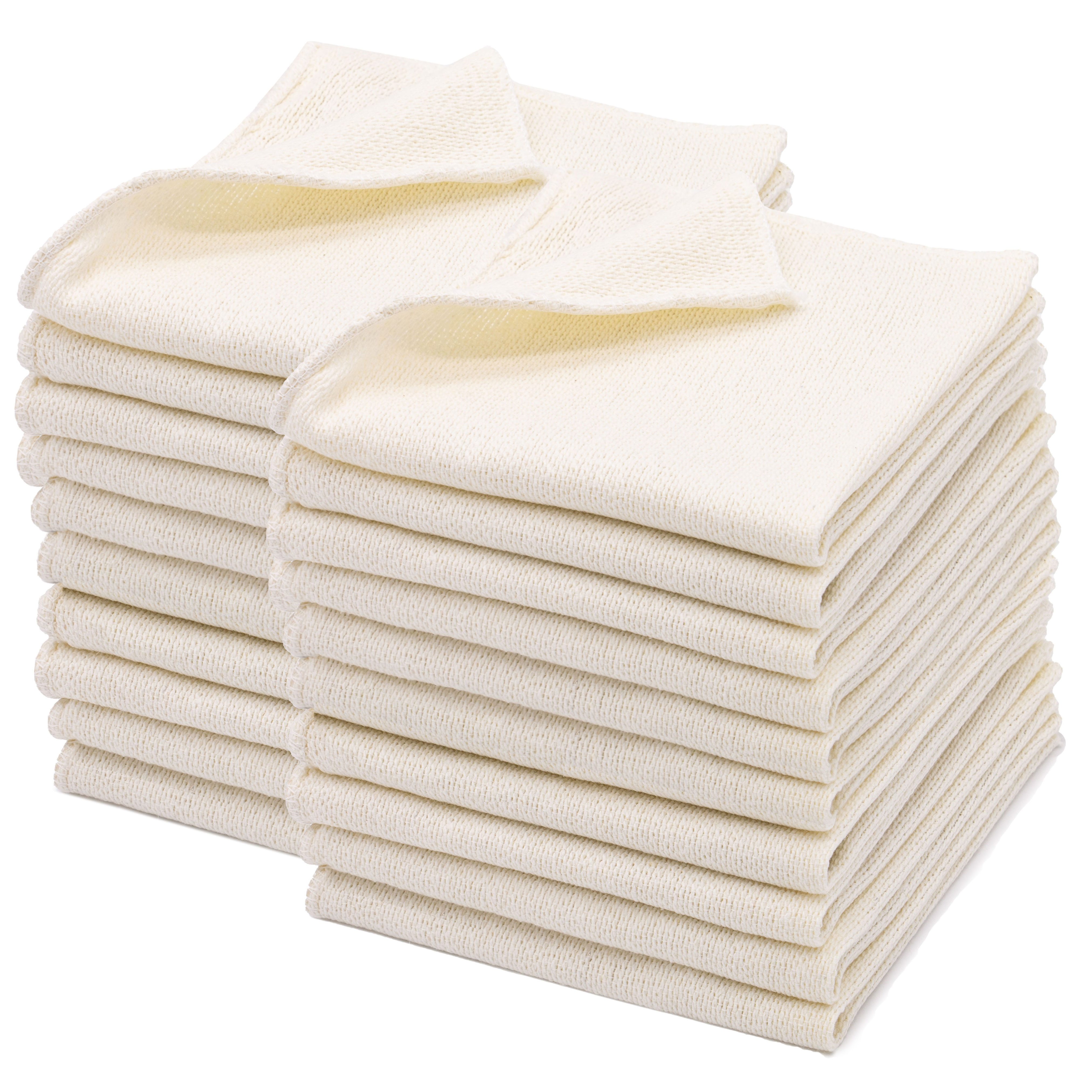 ZOLLNER Reinigungstücher (80% Baumwolle, 20% Polyester, 40x40 cm, 20-tlg., 40 x 40 cm, 80% Baumwolle, 20% Polyester)