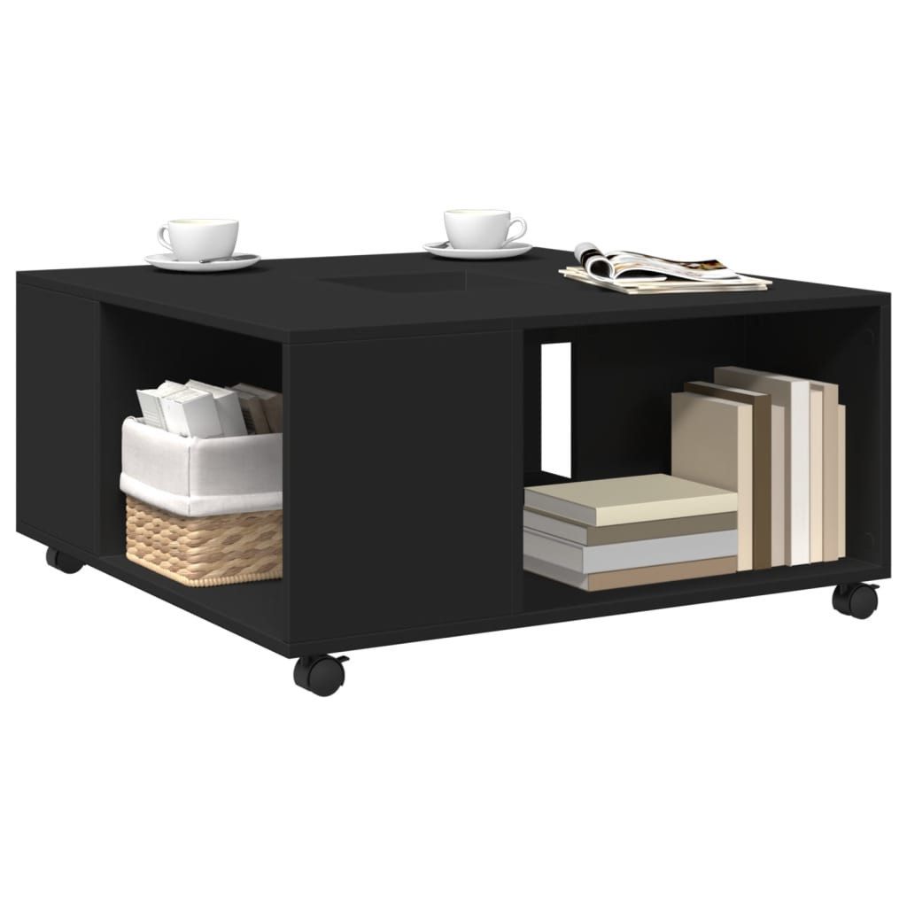 vidaXL Couchtisch Couchtisch Schwarz 80x80x40 cm günstig online kaufen