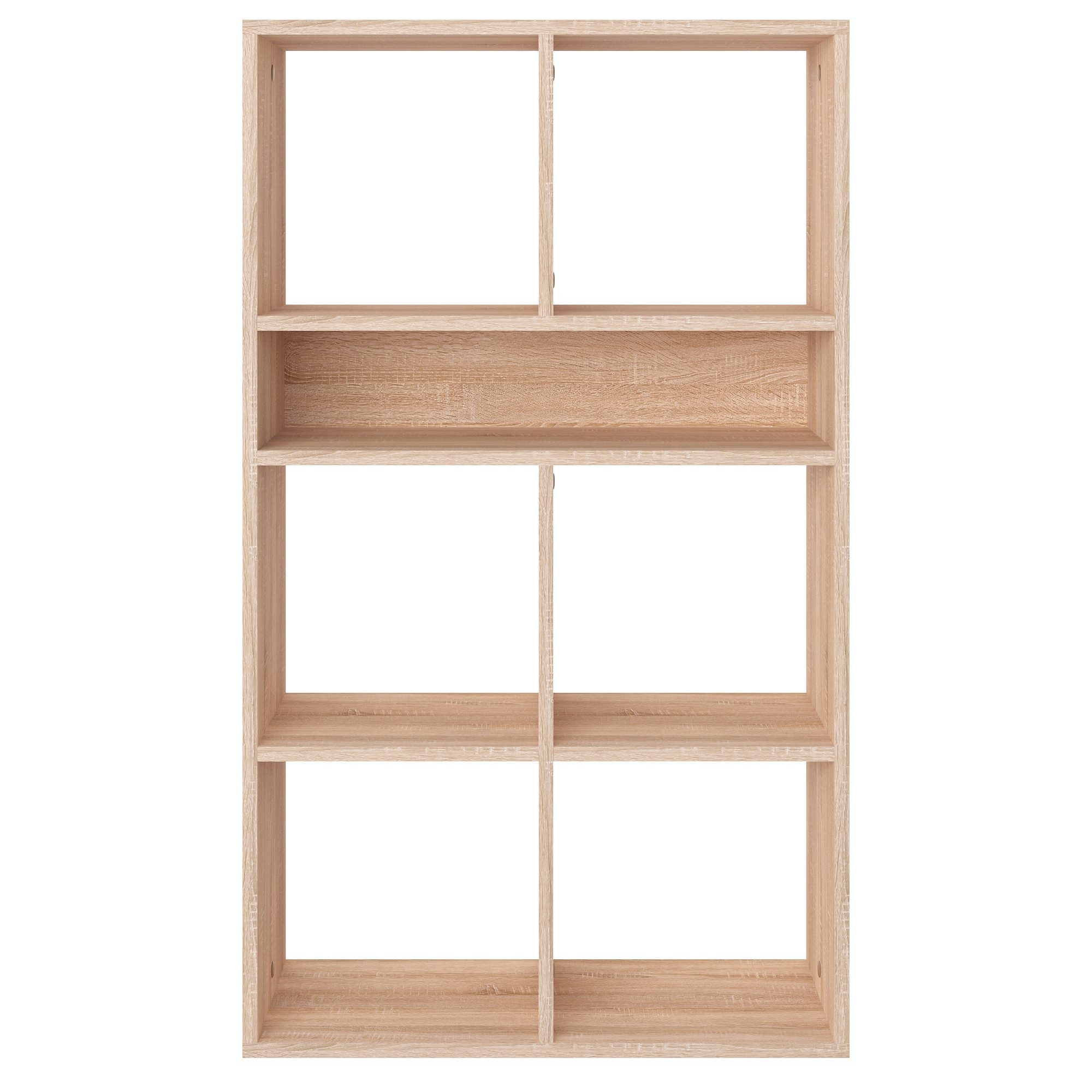 KOMTO Bücherregal RIM6 Regal Bücherregal Standregal Würfelregal Büroregal, Bücherschrank für Kinderzimmer Wohnzimmer 65,8 х 30,7 х 112,5 cm