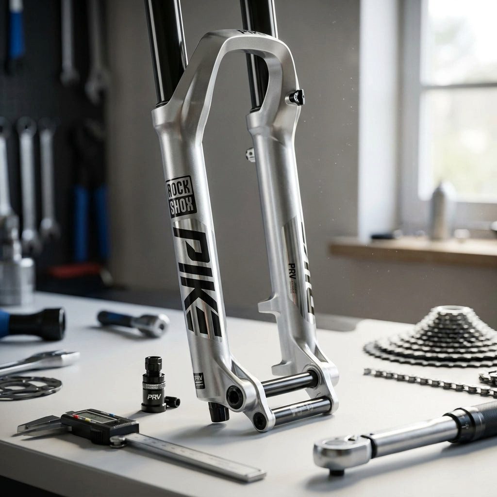 RockShox Federgabel RockShox LowerLeg 27.5 Zoll 15x110 Boost Pike silber mit PRV Ventilen