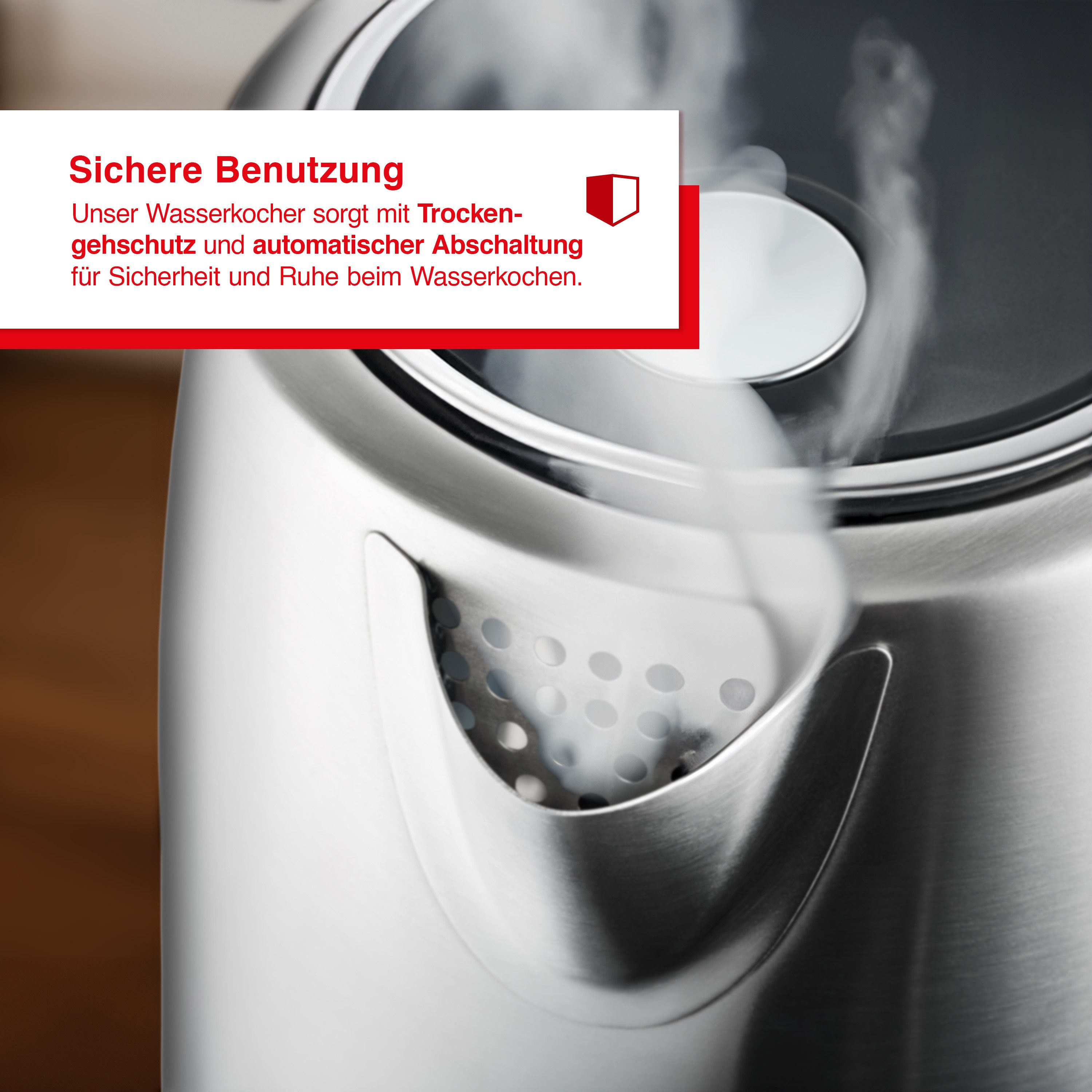 SOLIS OF SWITZERLAND Wasserkocher Flexi Temp Kettle(Typ 5519), 1,8 l, 2200 W, Digitaler Wasserkocher, Edelstahl