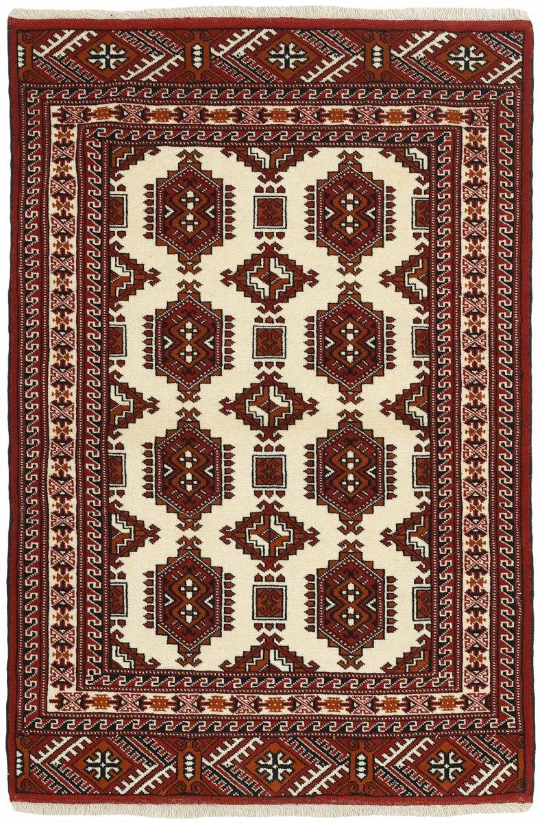 Orientteppich Turkaman 104x158 Handgeknüpfter Orientteppich / Perserteppich, Nain Trading, rechteckig, Höhe: 6 mm