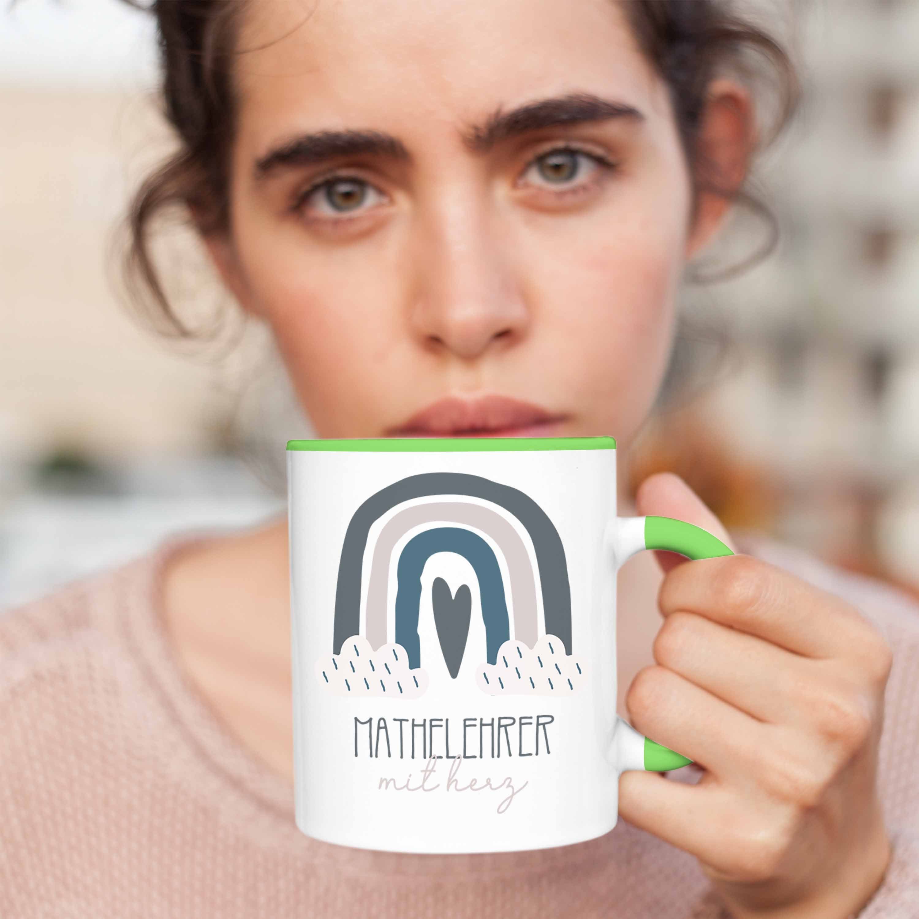 Grün Kaffeetassse Geschenk für Danke Bester Tasse Trendation Tasse Mathelehrer Geschenkidee