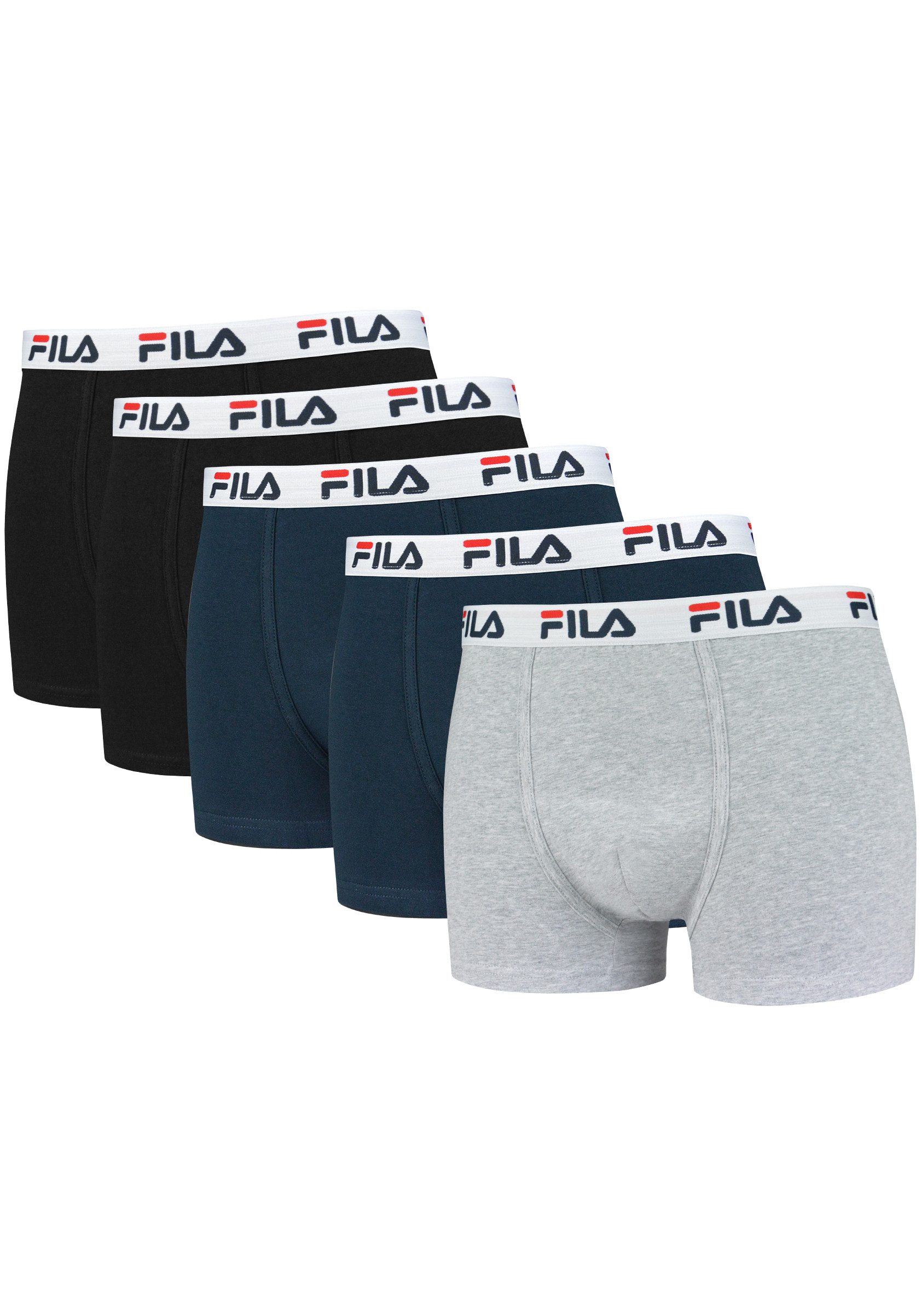 Fila Boxershorts (Spar-Packung, 5-St) mit Logobund