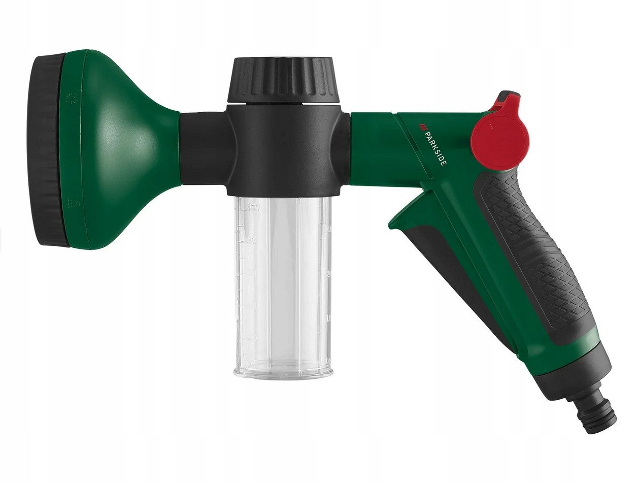 Parkside Bewässerungsbrause Parkside Dünger Gartenbrause Bewässerung mit Flüssigdünger, (Einzelartikel, 1-St., Dünger-Gartenbrause), mit Schaumbehälter für Flüssigdünger