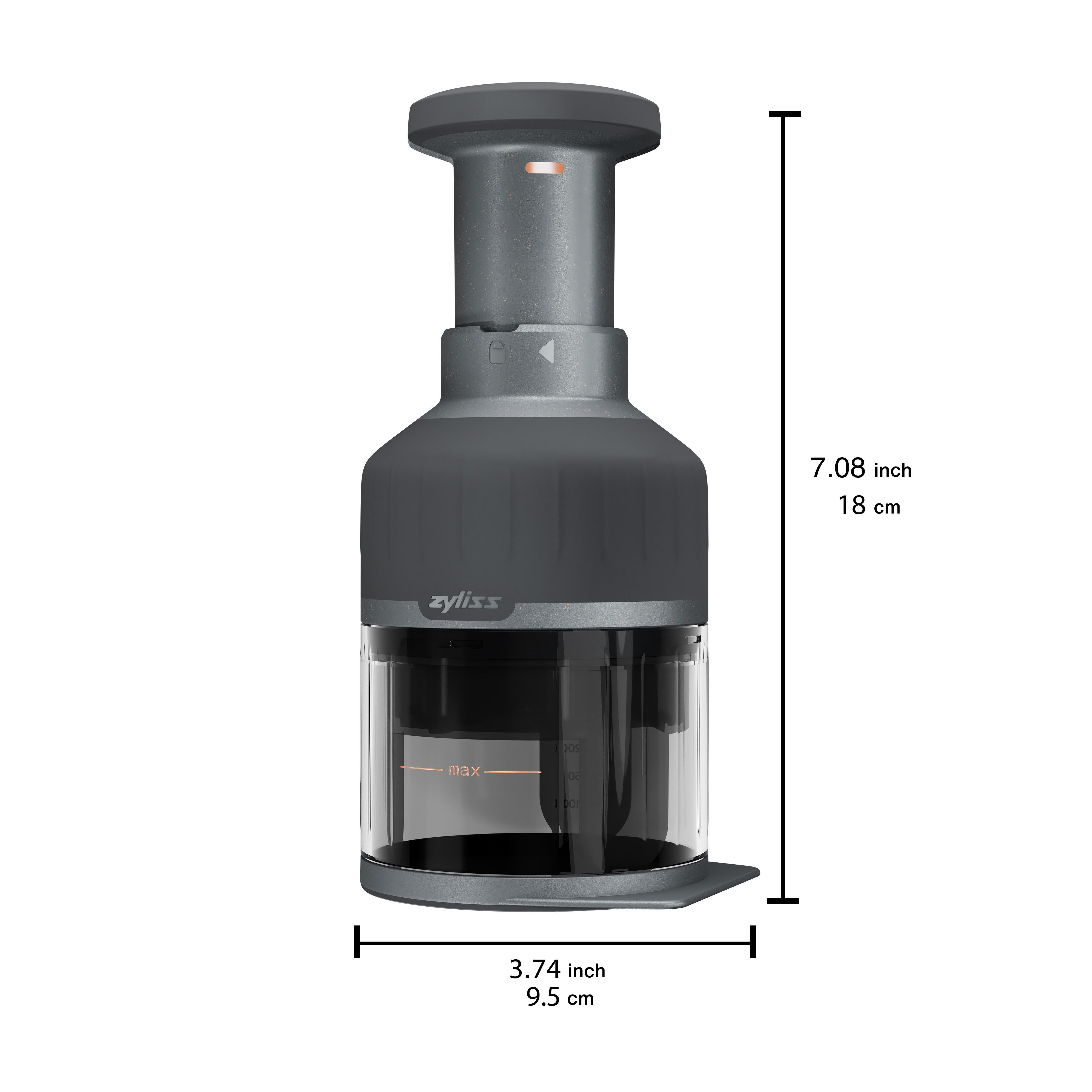 zyliss Gemüsehacker Zick Zick 3, für müheloses und gleichmäßiges Zerkleinern
