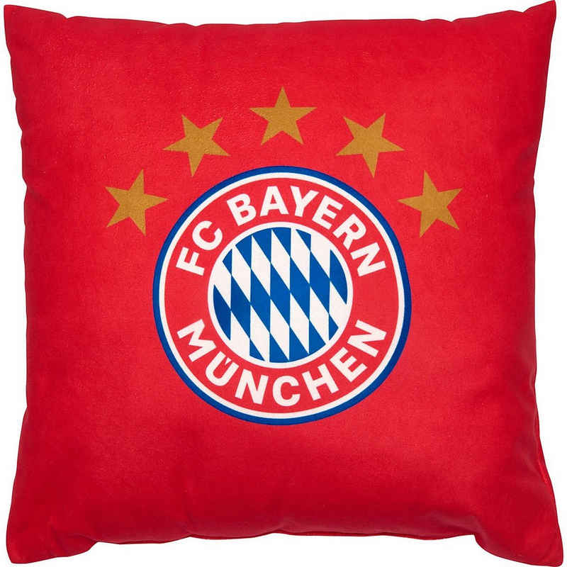FC Bayern München Dekokissen Kissen rot/weiß, 40 x 40 cm