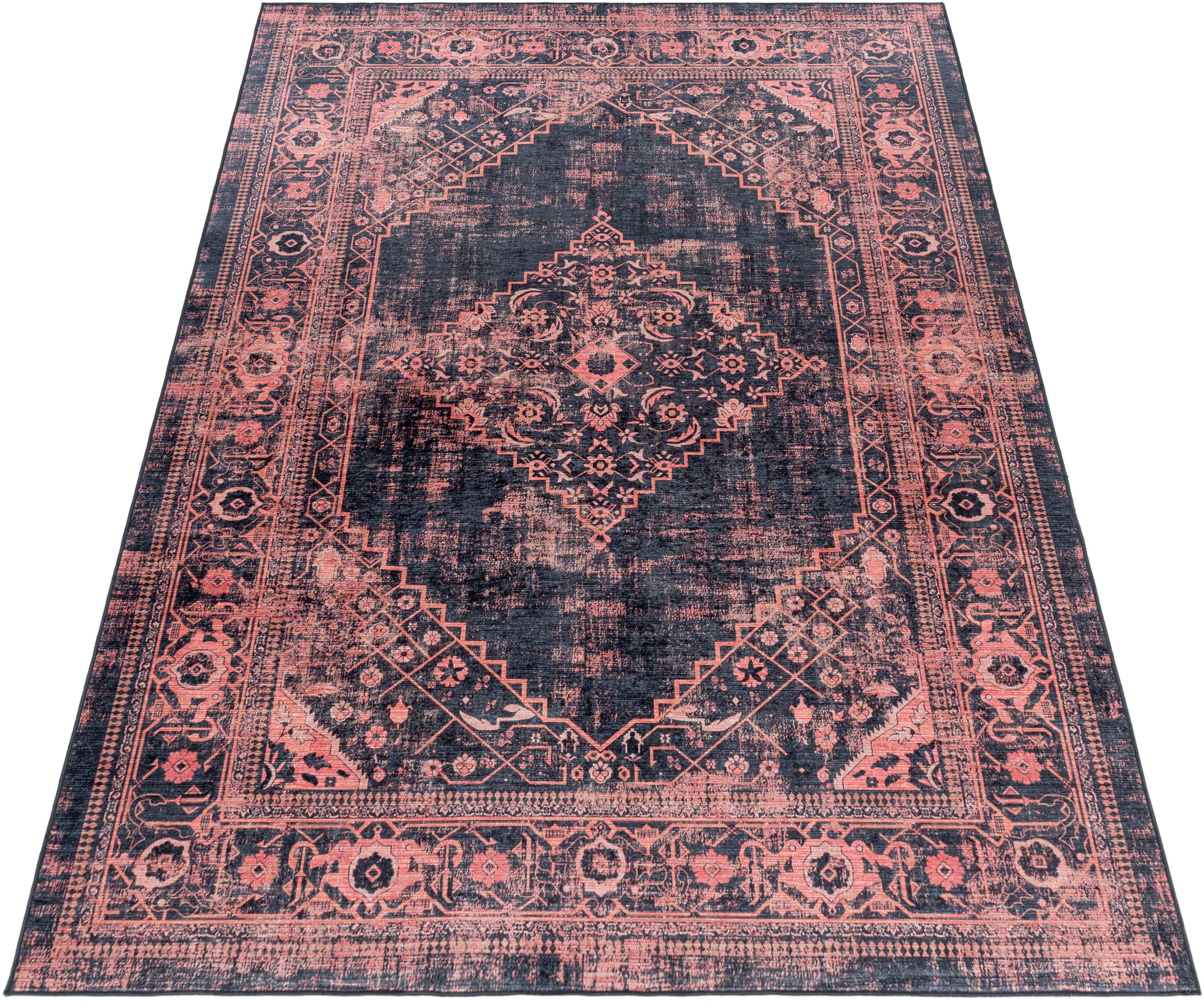 Ayyildiz Kurzflorteppich Fiesta 4305 Schwarz 160 cm x 230 cm günstig online kaufen