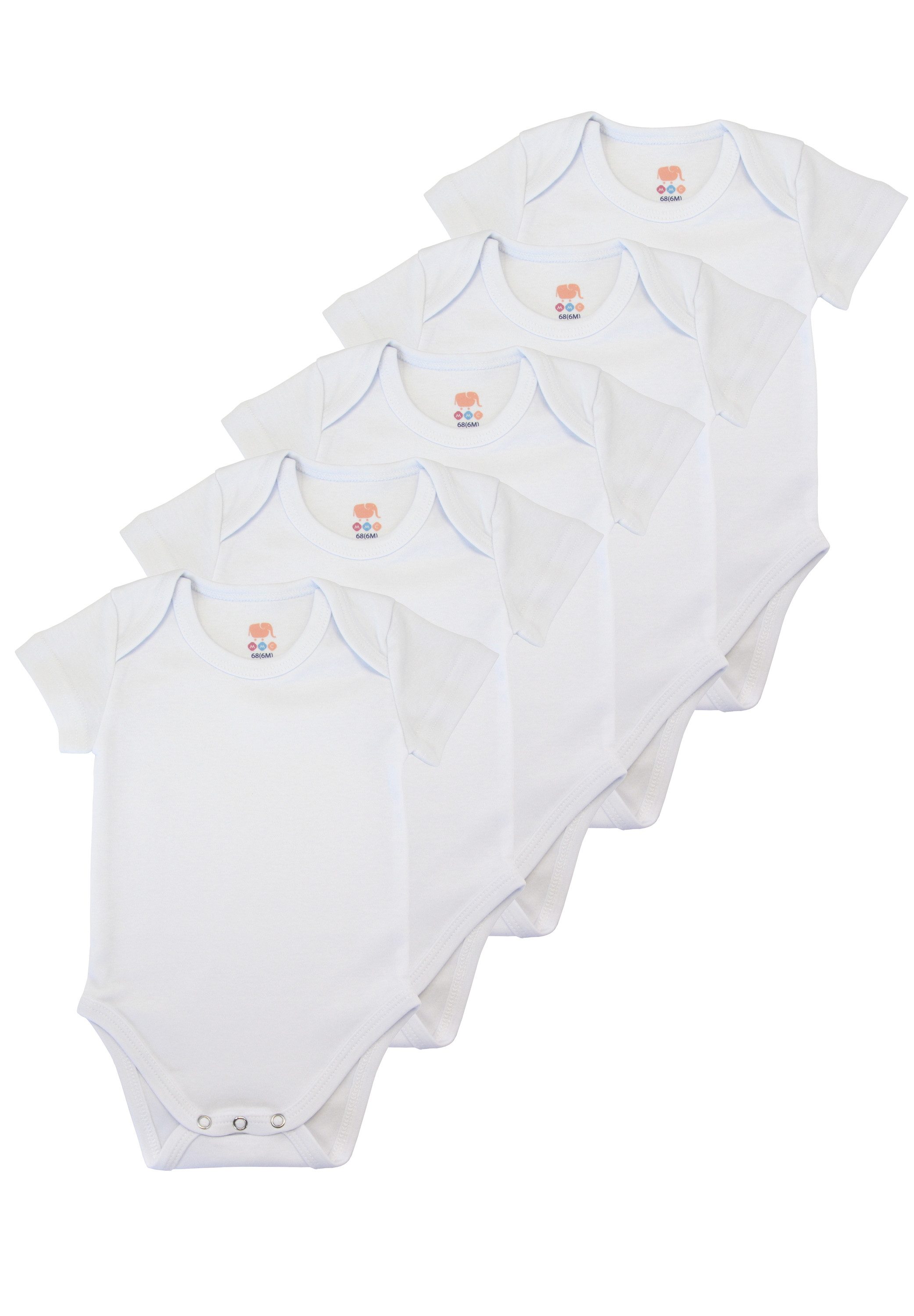 M.M.C. Body Kurzarmbody Baby und Kleinkind Kurzarm, 5er Set (5-tlg)