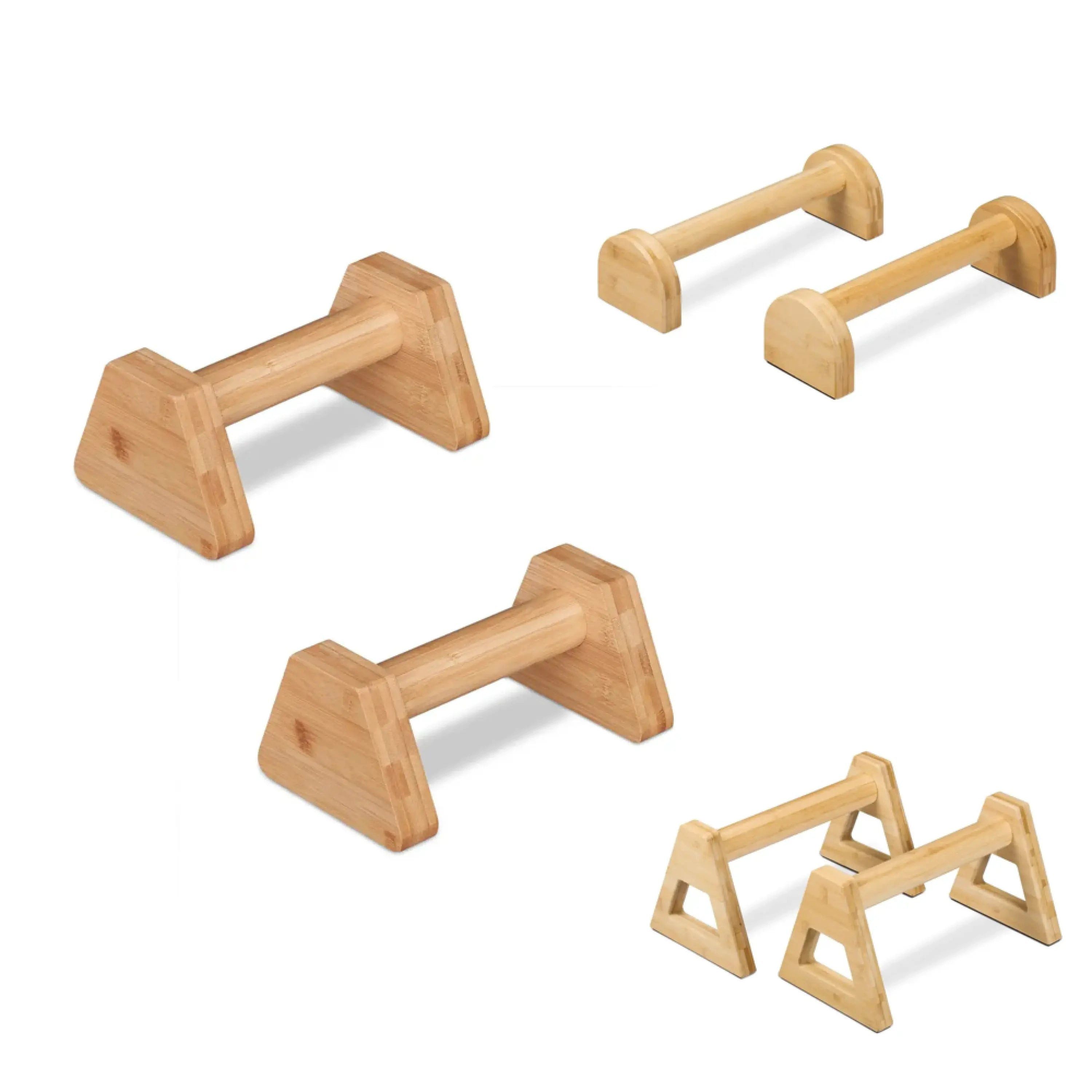 Liegestützgriffe Push-Up Bars / Liegestützgriffe aus Bambus – nachhaltig, kompakt