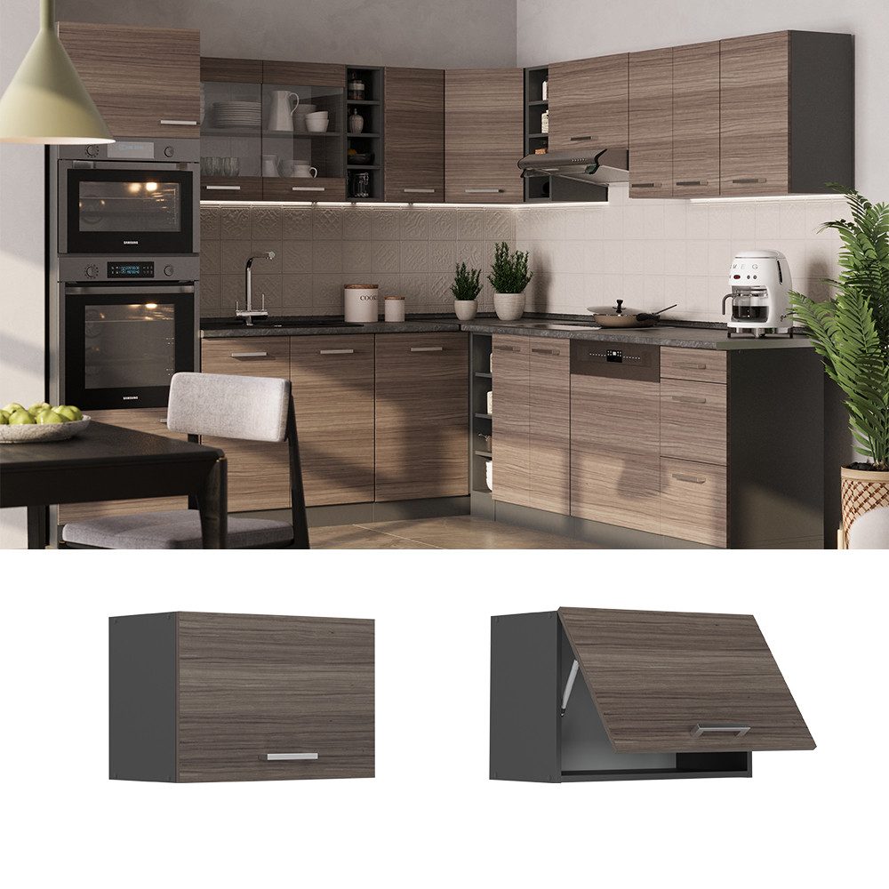 Vicco Hängeschrank R-Line, Edelgrau/Anthrazit, 60 cm günstig online kaufen