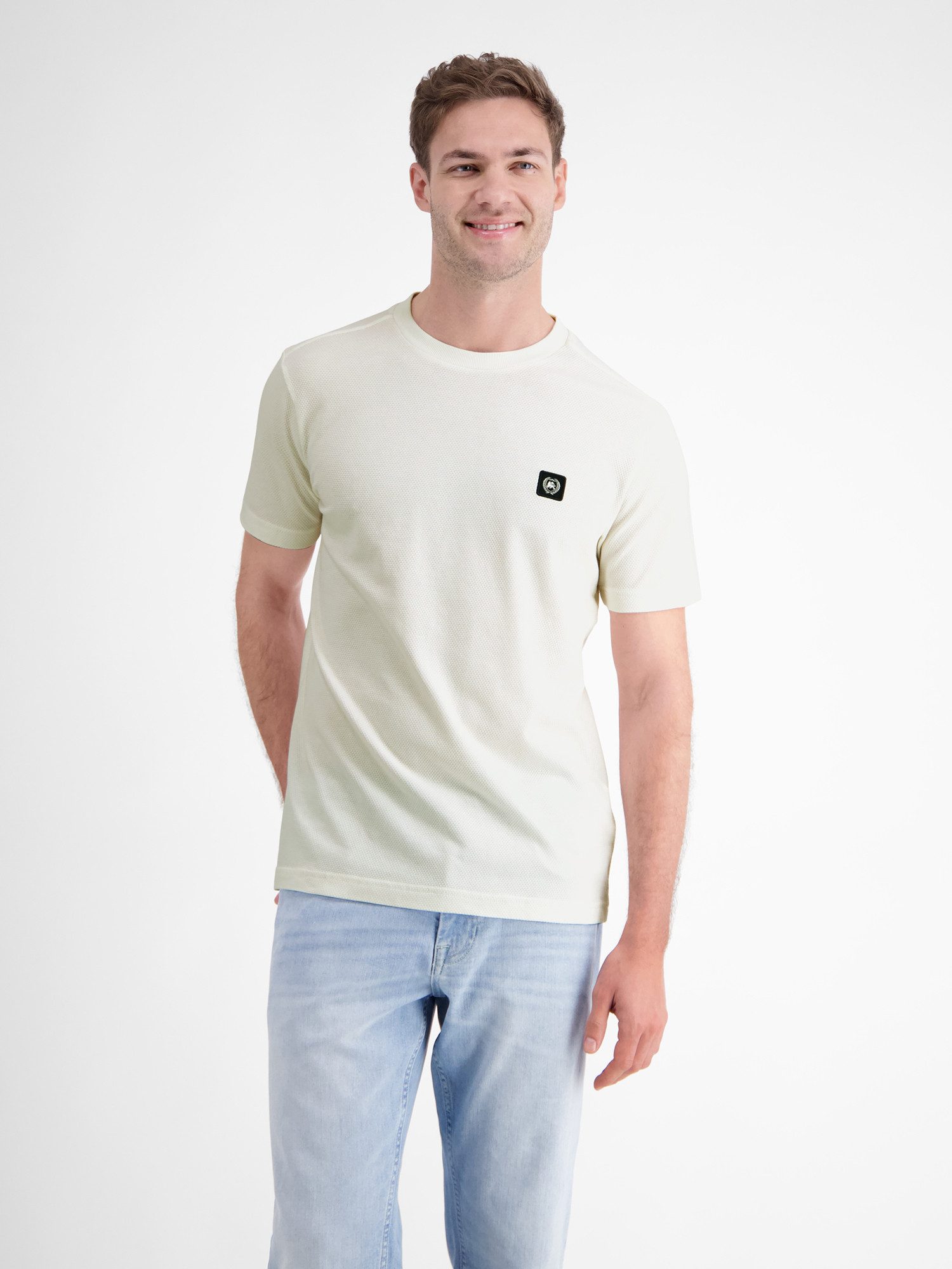 LERROS T-Shirt LERROS Herren T-Shirt in Waffel-Piqué günstig online kaufen