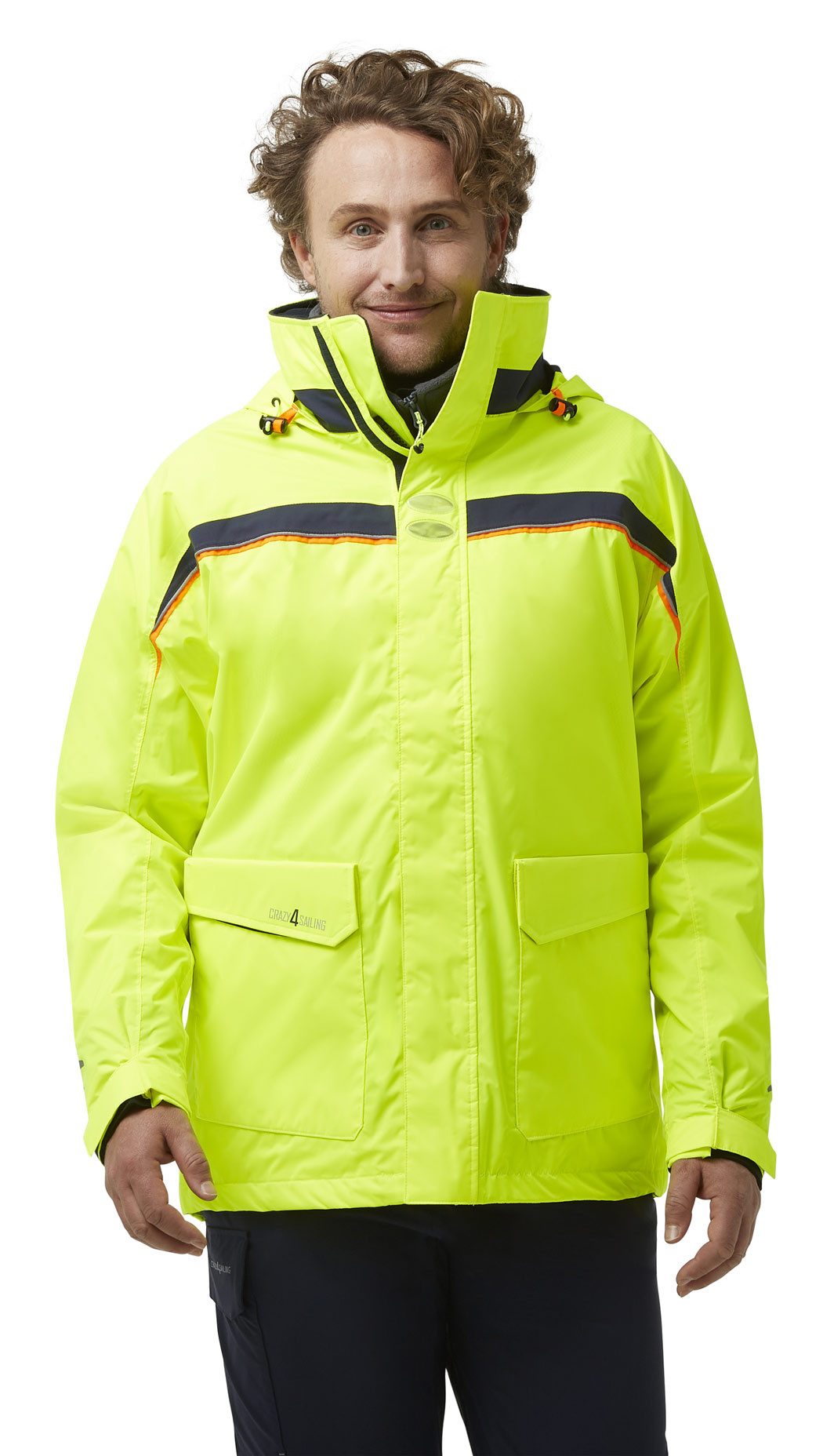 crazy4sailing Regenjacke Herren Sydney Neon Segeljacke