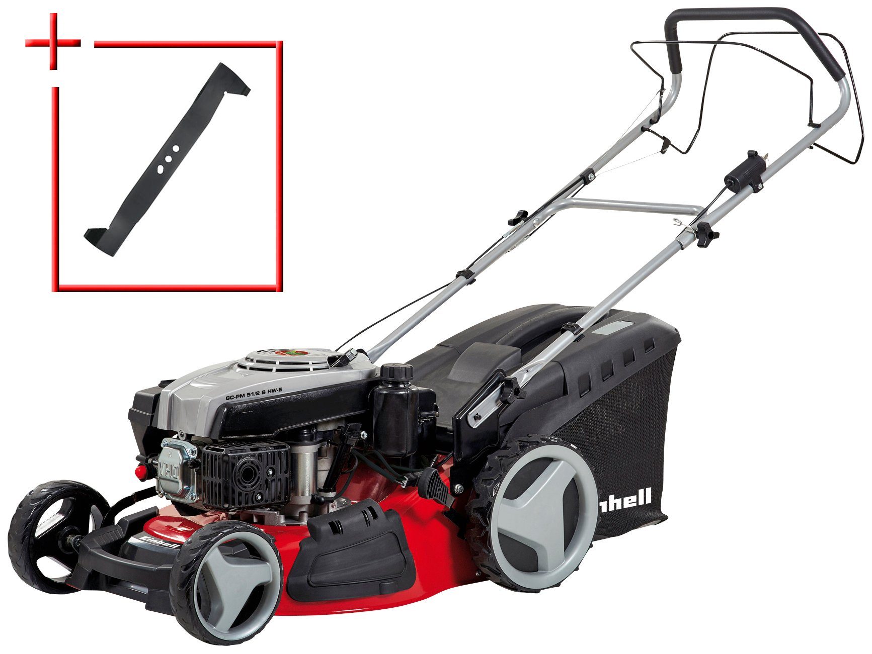 EINHELL BenzinRasenmäher »GCPM 51/2 S HWE«, 51 cm Schnittbreite, mit