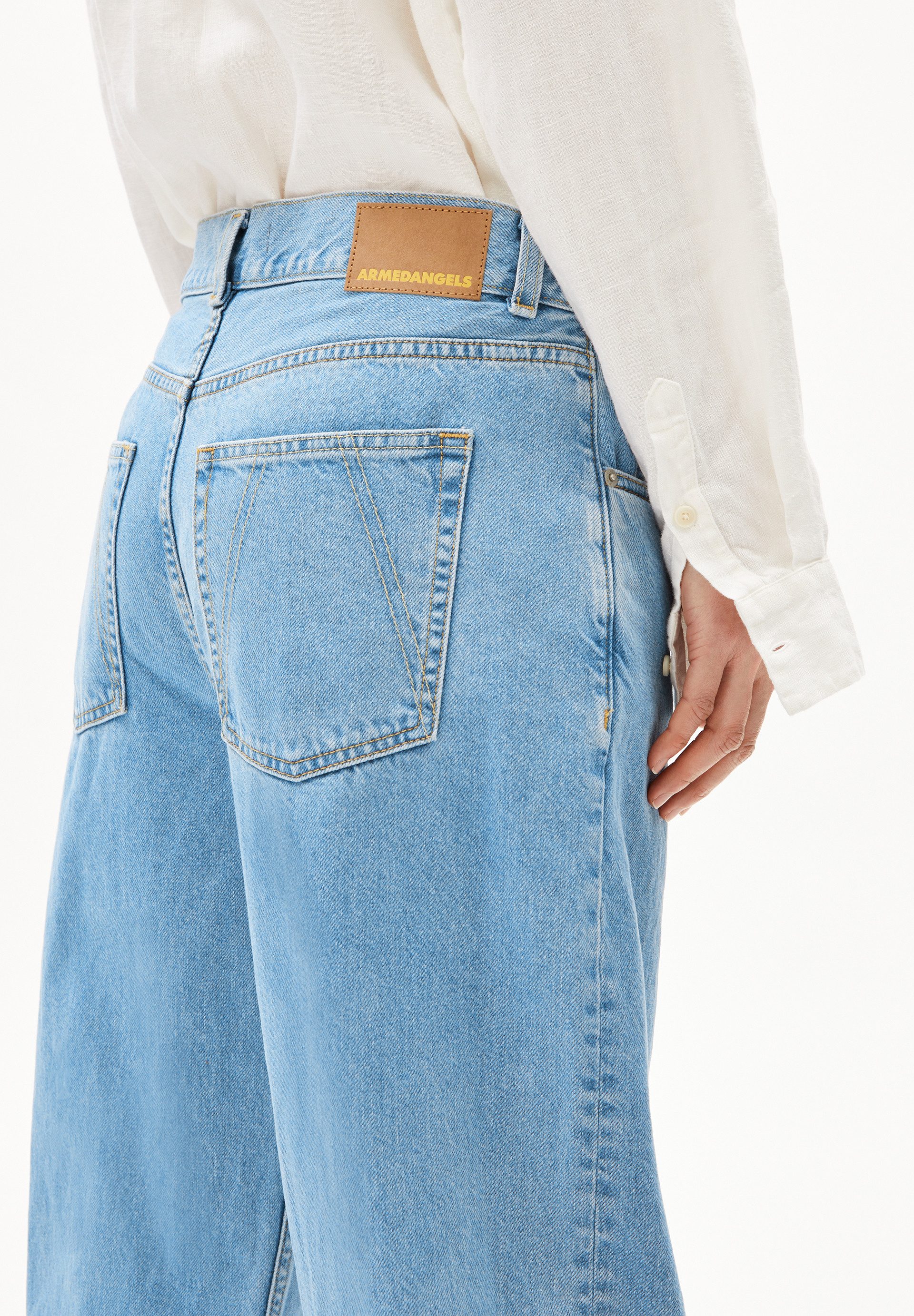 Armedangels Boyfriend-Jeans HAAYI Baggy Jeans recycelte Baumwolle (Non-Stretch) Low waist