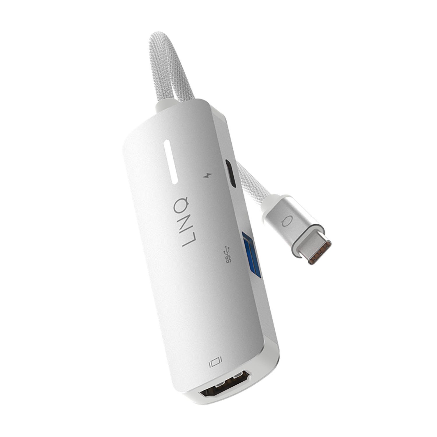 LINQ Connects LINQ 3in1 USB-C HDMI Adapter 140W Space Grey - White Neu Smartphone-Adapter